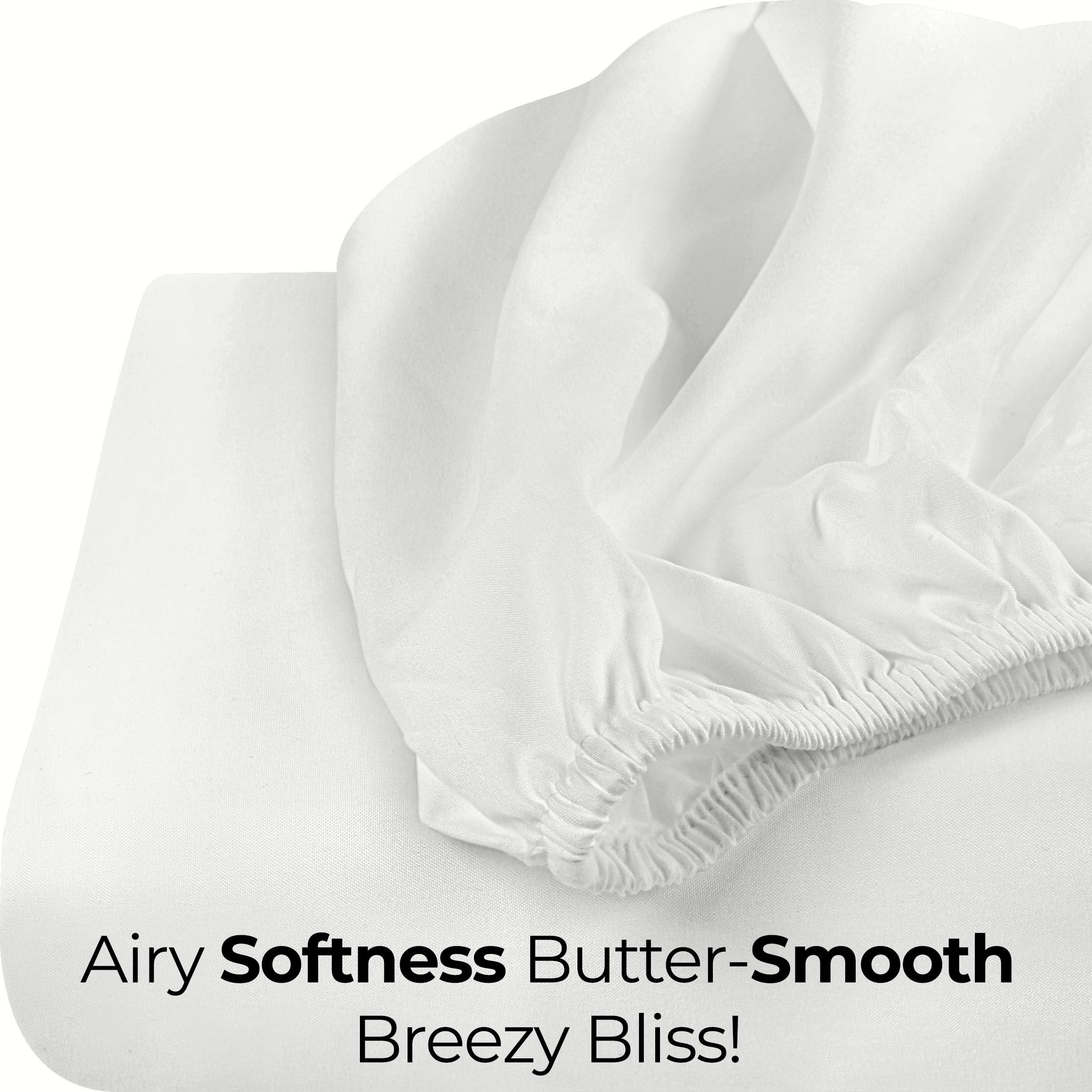 Utopia Bedding Queen Fitted Sheet - Bottom Sheet - Deep Pocket - Soft Microfiber - Shrinkage and Fade Resistant - Easy Care -1 Fitted Sheet Only (White) - Image 8