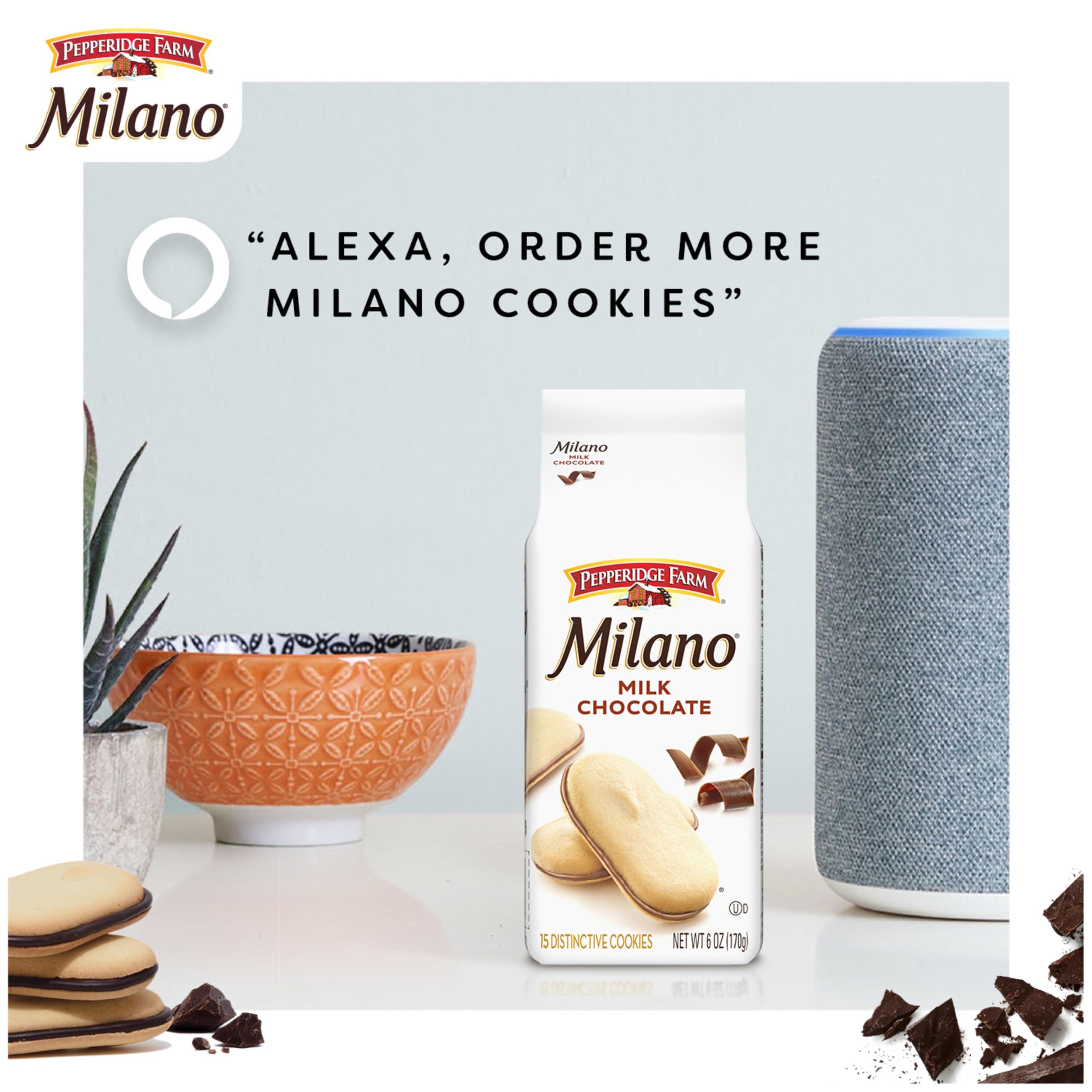 Pepperidge Farm Milano Milk Chocolate Cookies, 6 OZ Bag (15 Cookies) - Image 6