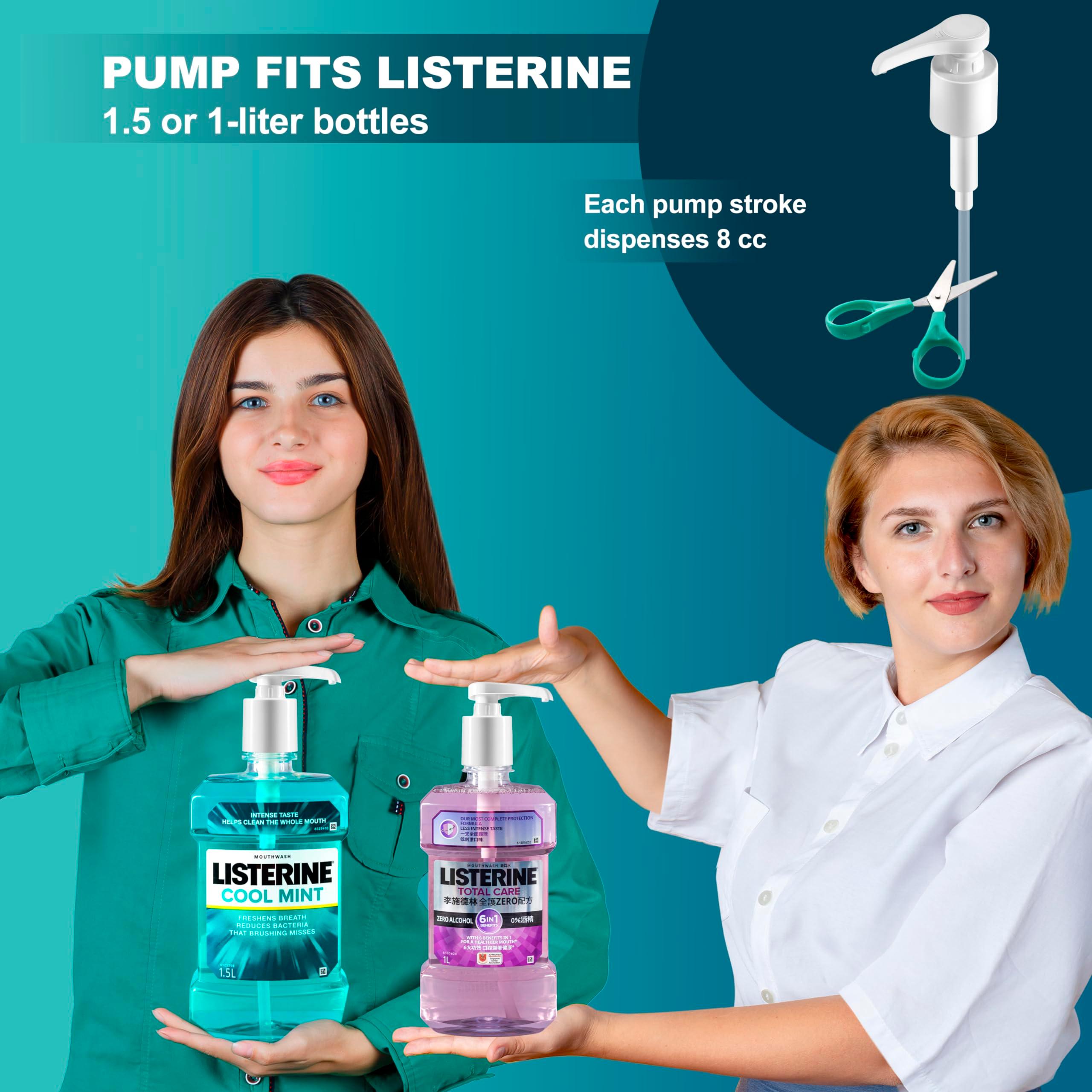Pump Dispenser, Made to Fit Listerine 1.5 or 1 Liter Bottles [Package Includes 1 Pump] - Image 4