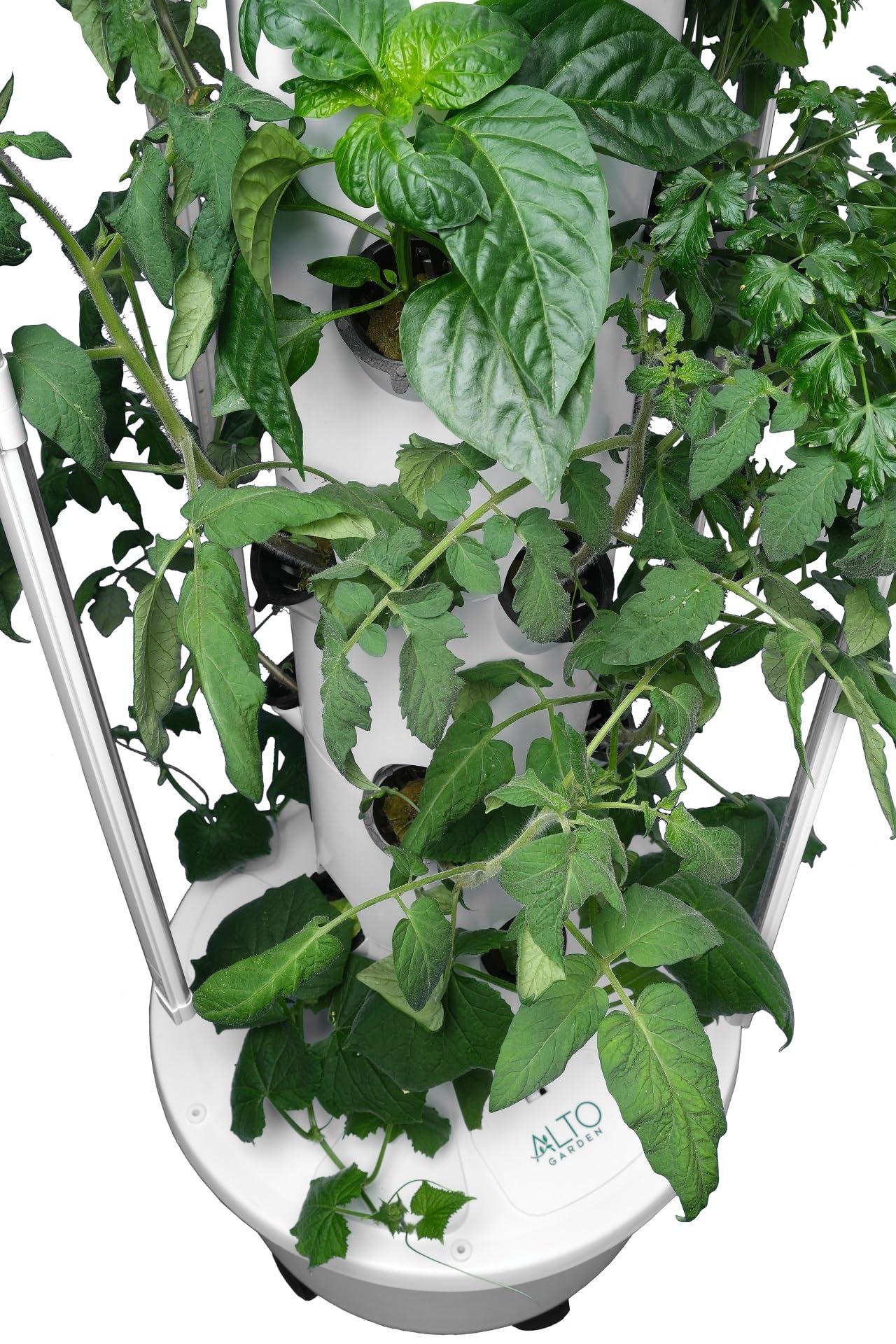 ALTO GARDEN GX Hydroponic Tower | Vertical Planter Tower | Hydroponics Growing System Kit | Food Grade with 24 Net Pots (with LED Grow Lights) - Image 7