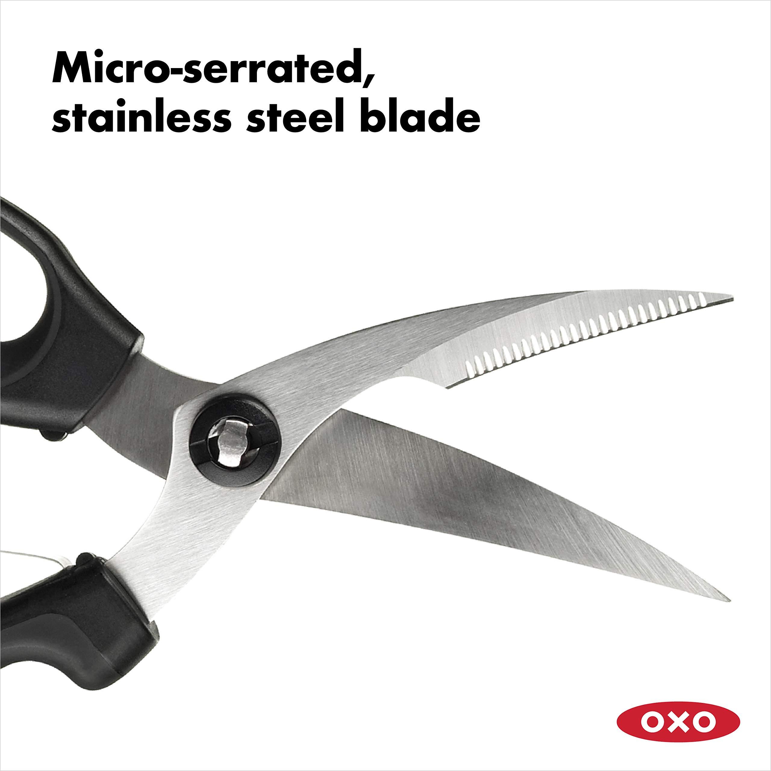 OXO Good Grips Spring-Loaded Poultry Shears, Black - Image 3