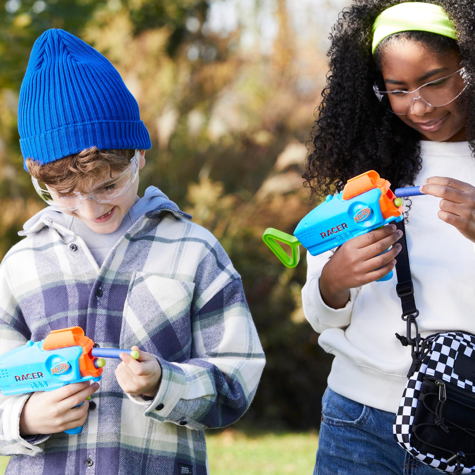 NERF Elite Junior Racer Easy Play Dart Blaster, 4 Nerf Elite Darts, Nerf Blaster Outdoor Toys, for Kids, Ages 6+ - Image 9