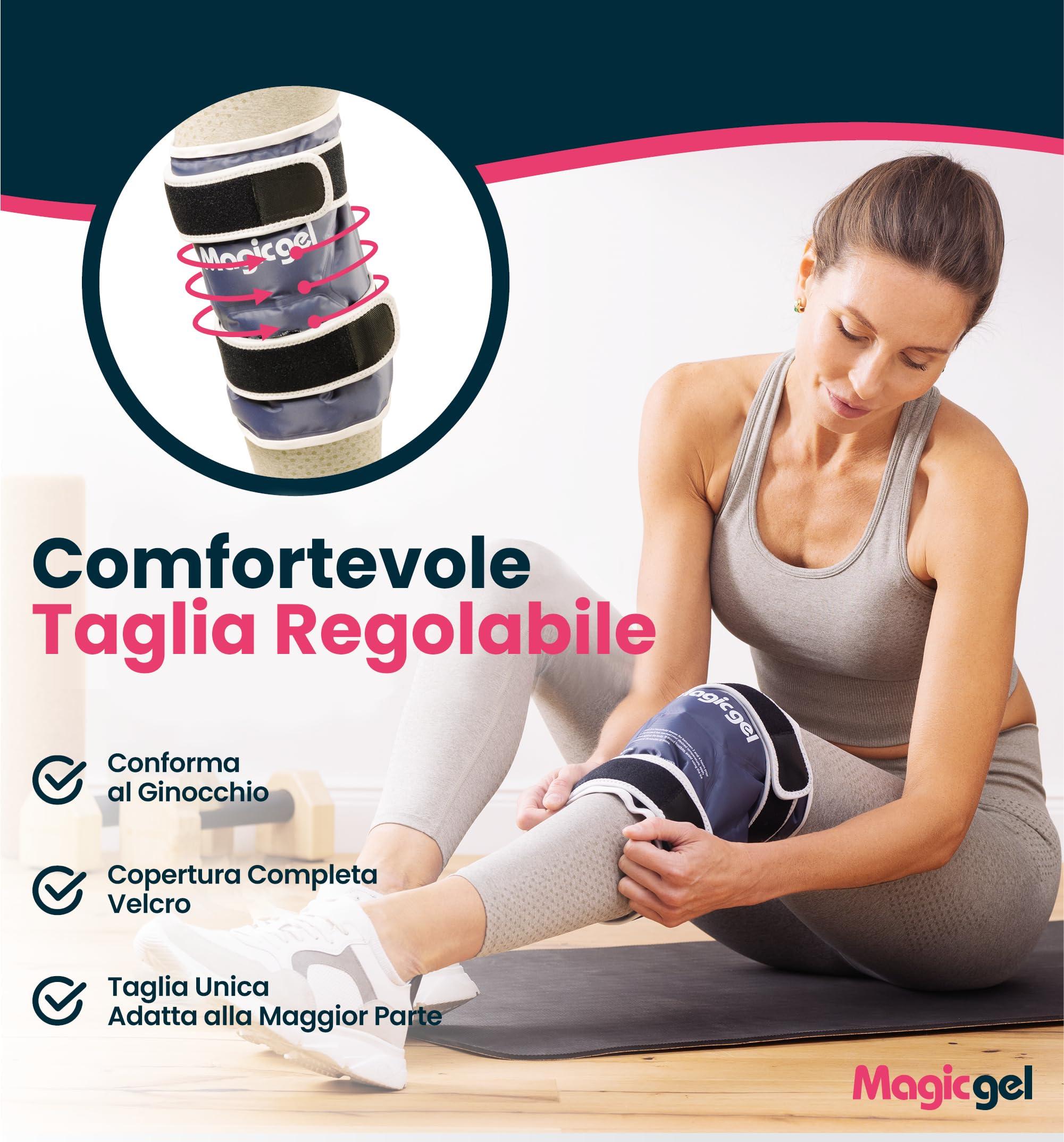 Magic Gel Ice Pack for Knee - Reusable Cold Wrap for Injuries - Soft Flexible Cooling for Icing Knees, Elbow, Calf, Wrist - Adjustable Wraparound Straps - Image 4