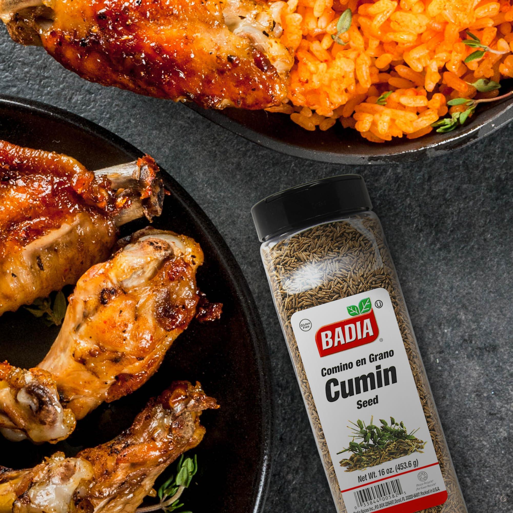 Badia Cumin Seeds, 16 oz - Whole Seed, Aromatic Flavor for Cooking, Spice Blends & Seasonings - Image 4