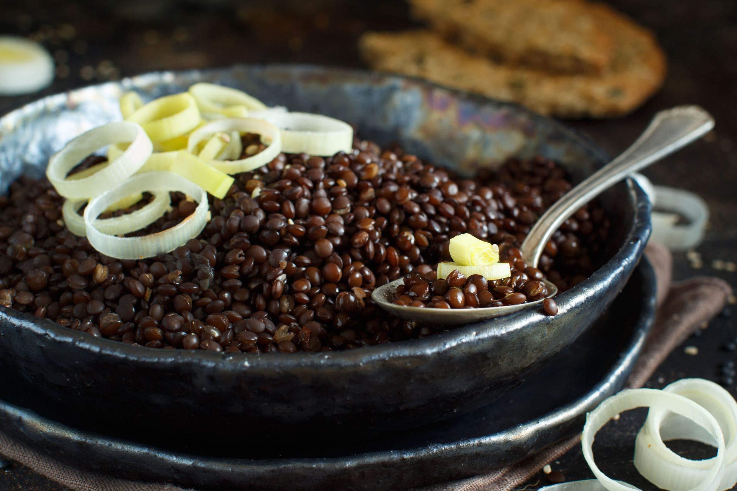 Food to Live Organic Black Lentils, 10 Pounds – Non-GMO, Whole Dry Pulses, Raw, Sproutable, Kosher, Vegan, Bulk Legumes, Black Masoor Daal. Rich in Thiamin, Folate, Protein. Great for Tacos, Soups - Image 5