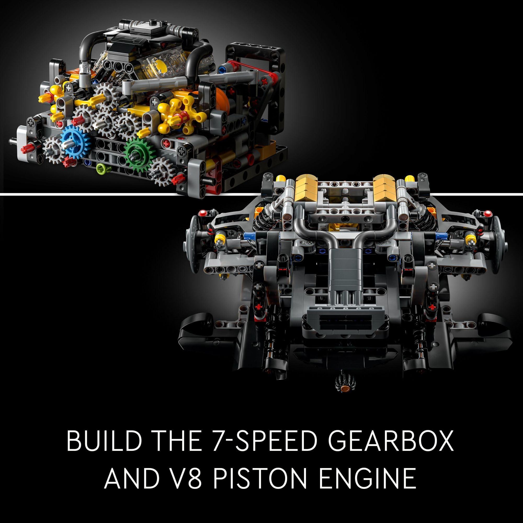 LEGO Technic McLaren P1 Hypercar Building Set, F1 Gift for Adults, Formula 1 Race Car Collectible Model with V8 Piston Engine and 7-Speed Gearbox, 42172 - Image 4