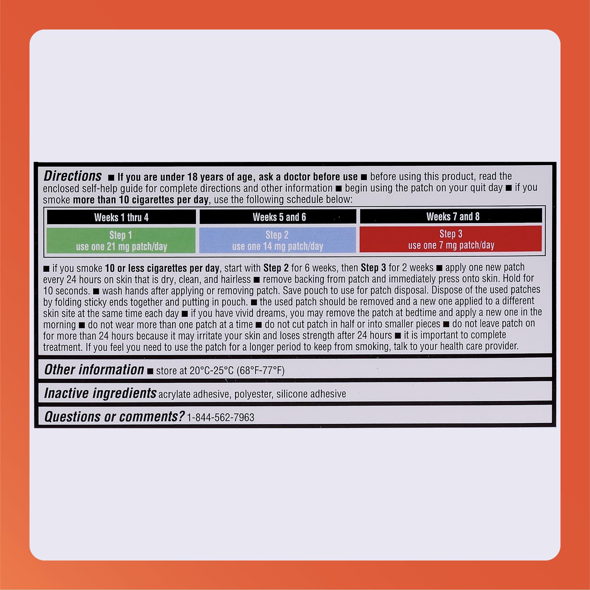 Rugby Clear Nicotine Patches - Transdermal System Patch - Smoking or Vaping Quitting Aid - Step 3-7mg - 14 Count (1 Pack) - Image 6