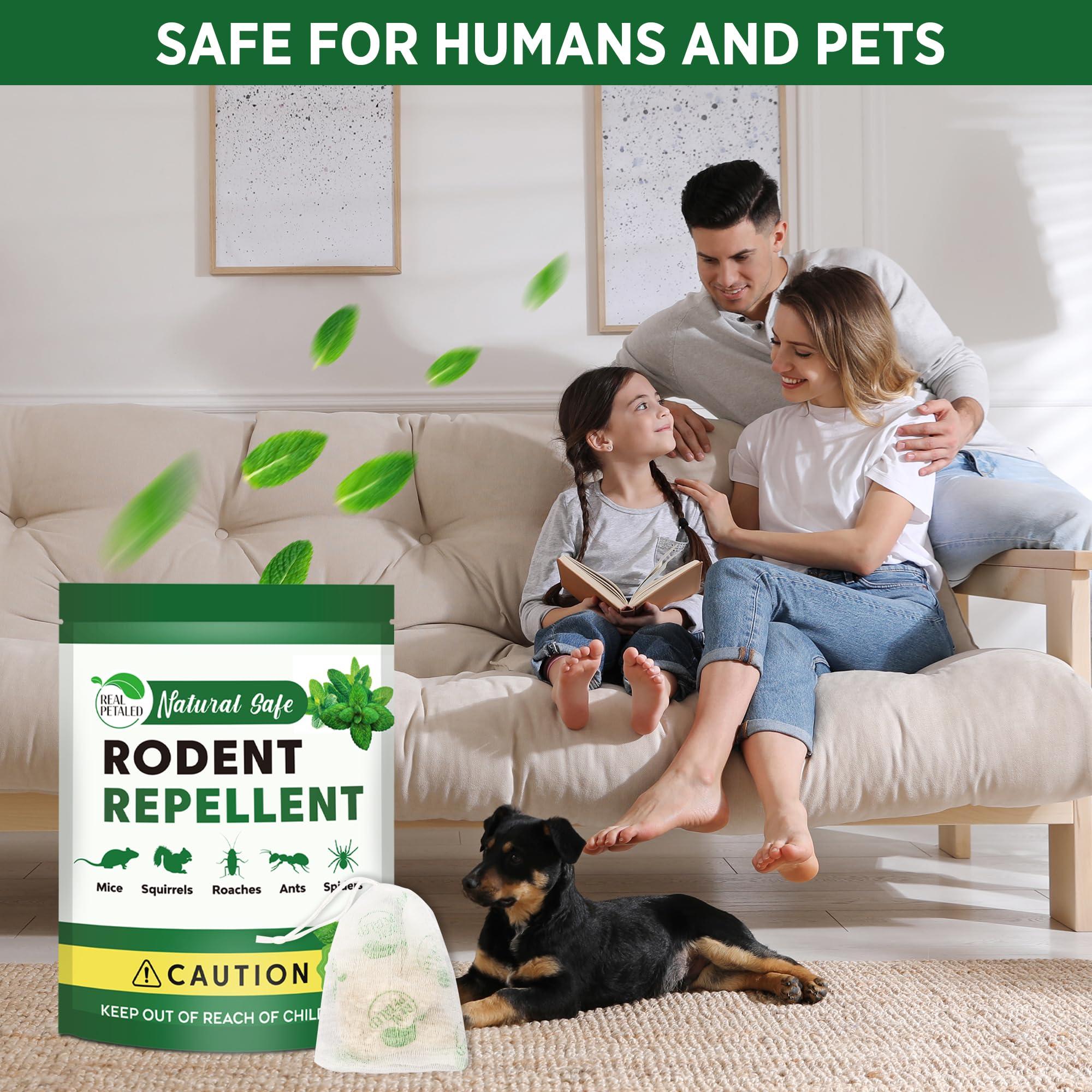 REALPETALED Natural Rodent Repellent Pouches - Peppermint Oil Mouse and Rat Repellent - Indoor and Outdoor Protection for Home, Basement, Garage, Attic, and Storage - 10 Pouches - Image 7