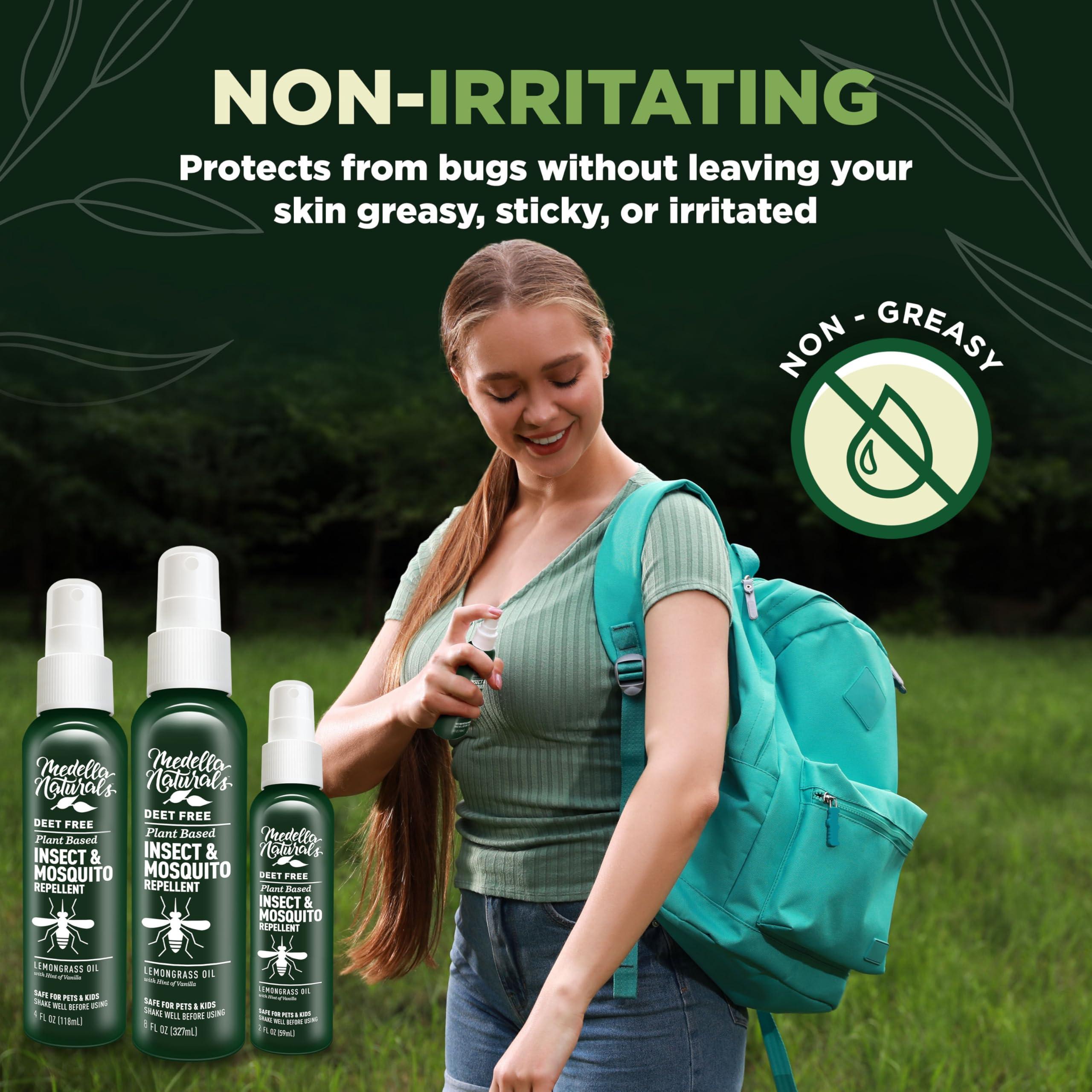 Deet-free Insect & Mosquito Repellent Travel Pack (2, 4, 8oz) – Nice Smelling Insect Repellent with Lemongrass Oil Safe for Pets and Kids – Bug Spray for Mosquitoes, Gnats, Black Flies, and No-see-ums - Image 5