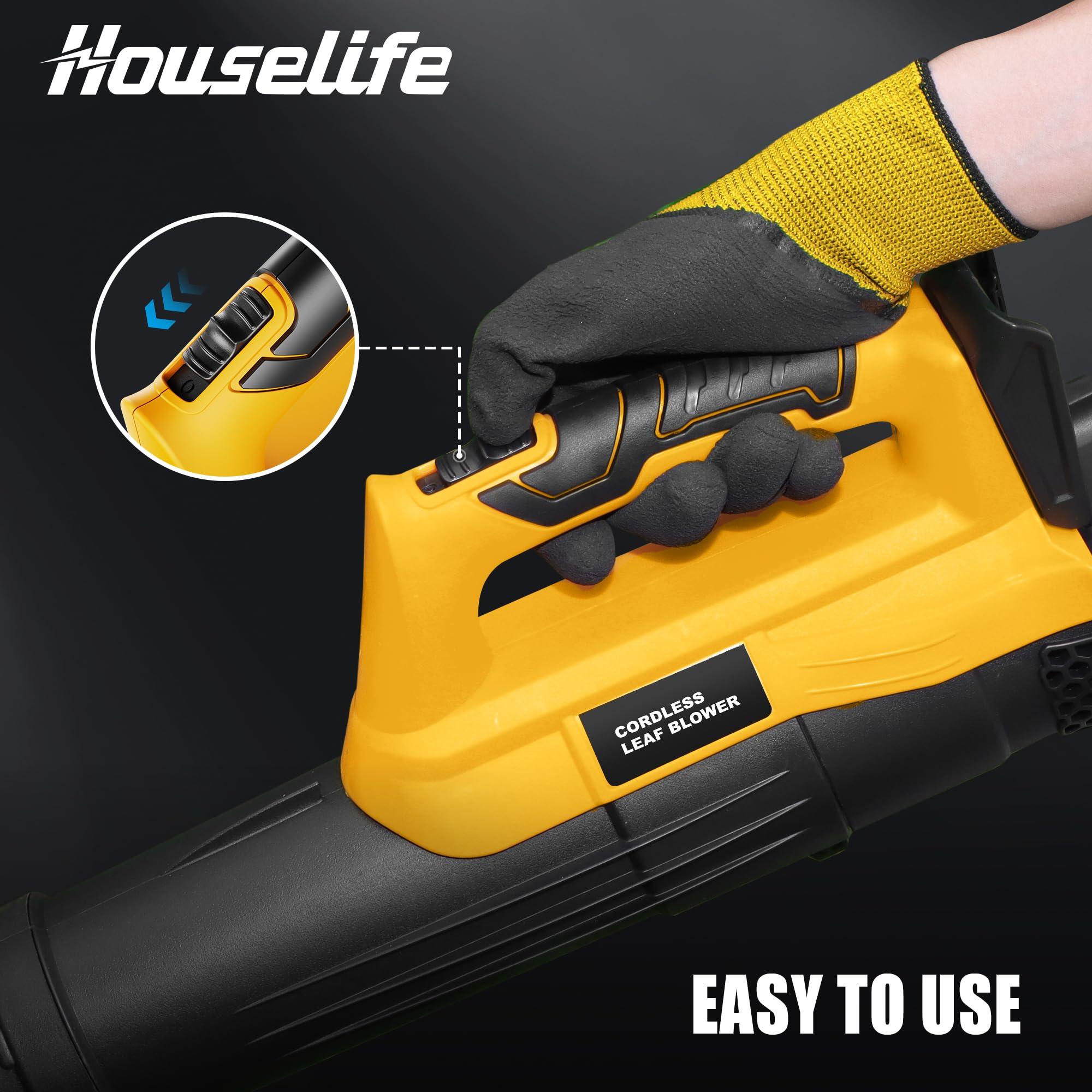 Ultra Lightweight Cordless Leaf Blower Compatible with DeWalt 20V MAX XR Battery (Tool Only) - 400 CFM/130 MPH Backyard Blowers for Deck, Patio, Driveway (Battery Not Included) - Image 5