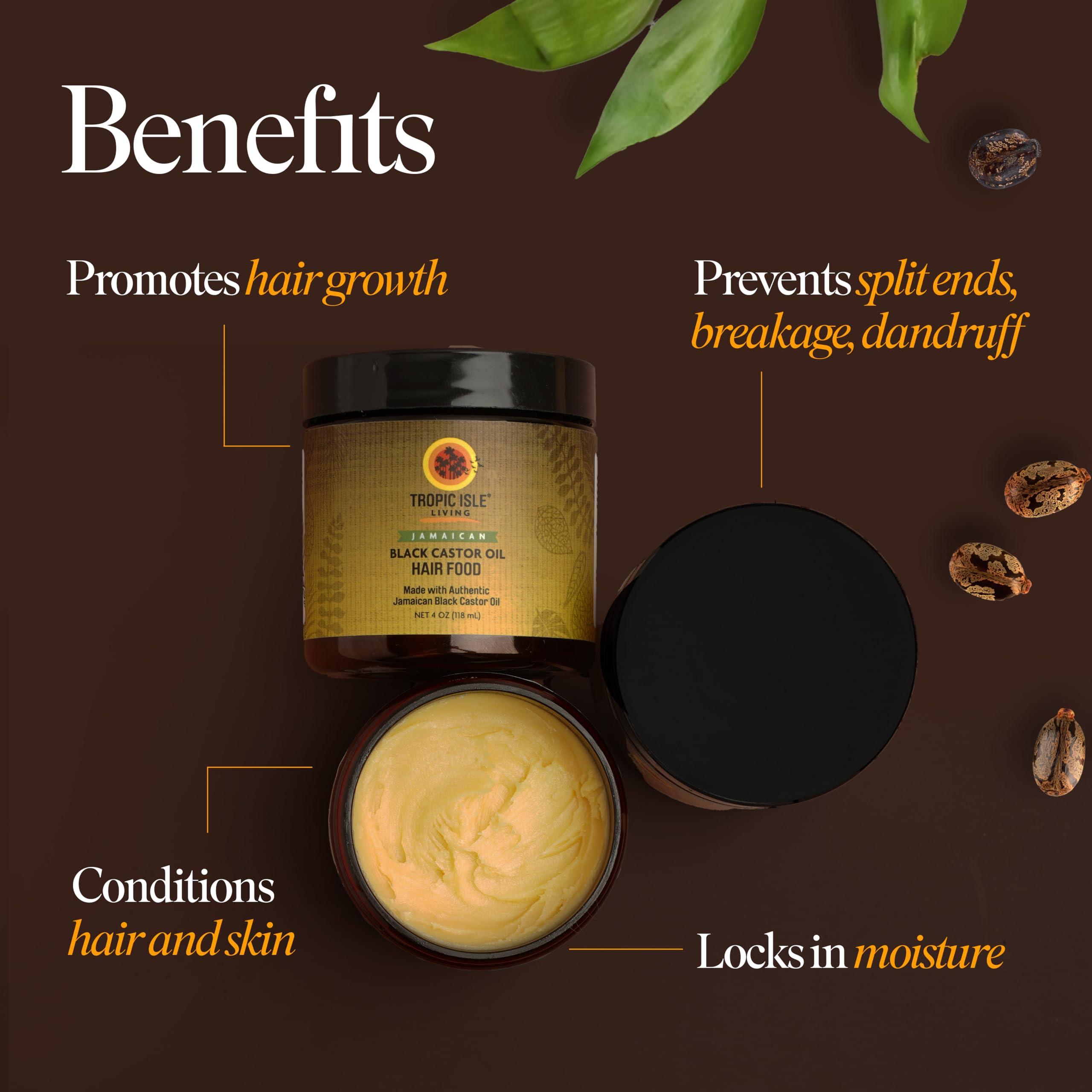 All Natural Black Castor Oil Hair Food | moisturize, thicken, strengthen & increase hair growth | Traditional Handmade Jamaican Black Castor Oil | Strong hair roots, scalp & hair growth - 4oz - Image 3