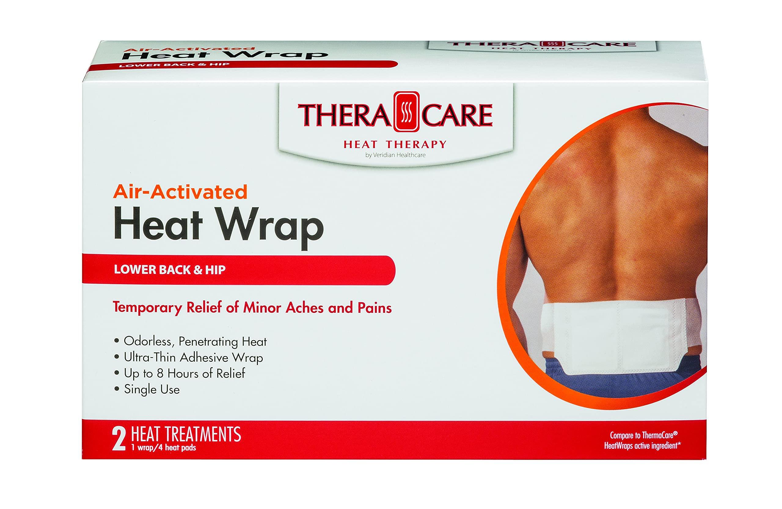 Thera|Care Air-Activated Heat Wrap | Lower Back & Hip| 2-Treatments |Deep, Penetrating Pain Relief