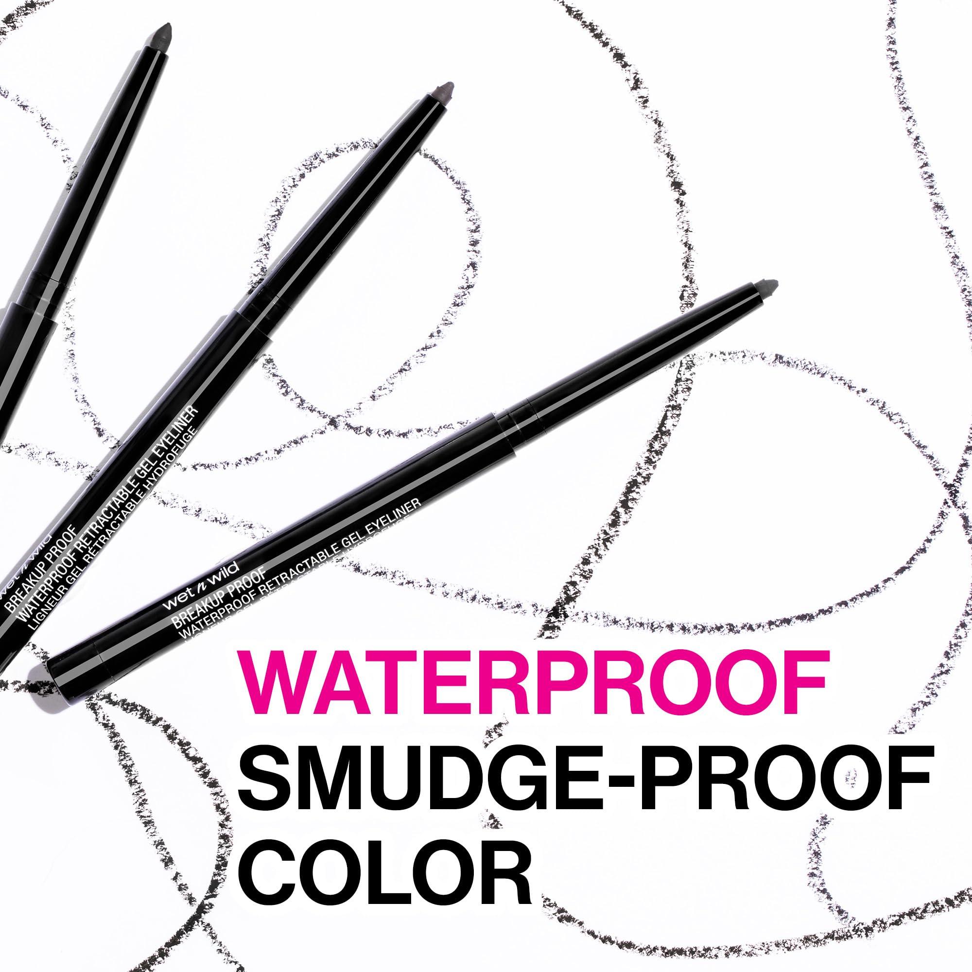 wet n wild Mega Last Breakup Proof Retractable Eyeliner - Waterproof 16-Hour Long-Lasting Wear, Cruelty-Free & Vegan - Blackest Black - Image 4
