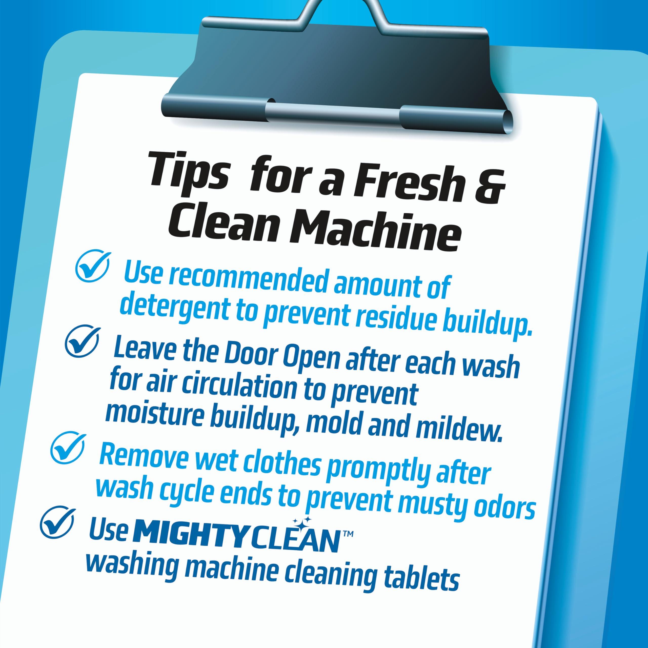 MIGHTY CLEAN Washing Machine Cleaner Tablets 24 Pack - 1 Year Supply, Septic Safe Washing Machine Cleaning Tablets, Washer Cleaner Tablet, Works with All Washers Including HE - Image 8