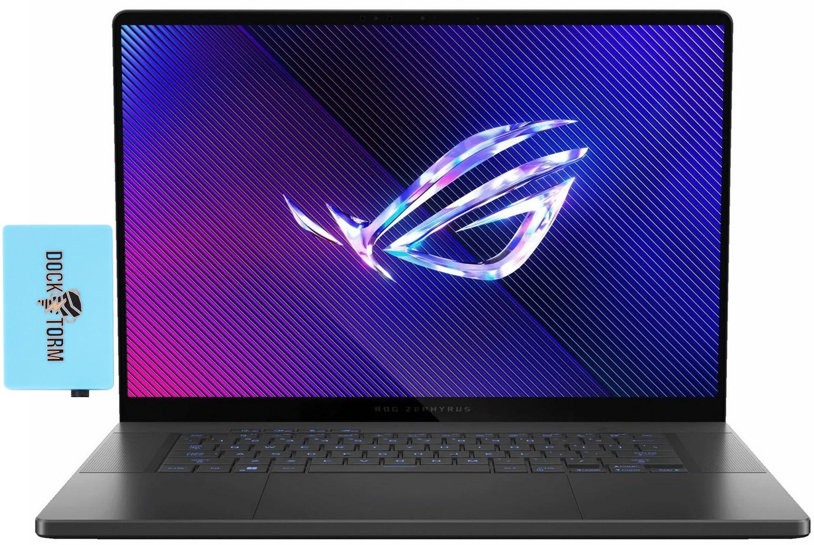 ASUS ROG Zephyrus G16 16.0" 240Hz OLED WQXGA Gaming Laptop (Intel Ultra 9-185H, RTX 4090 16GB, 32GB LPDDR5X RAM, 2TB PCIe SSD, RGB Backlit KB, Thunderbolt 4, WiFi 6E, BT 5.3, Win 11 Pro) /w DKZ Hub