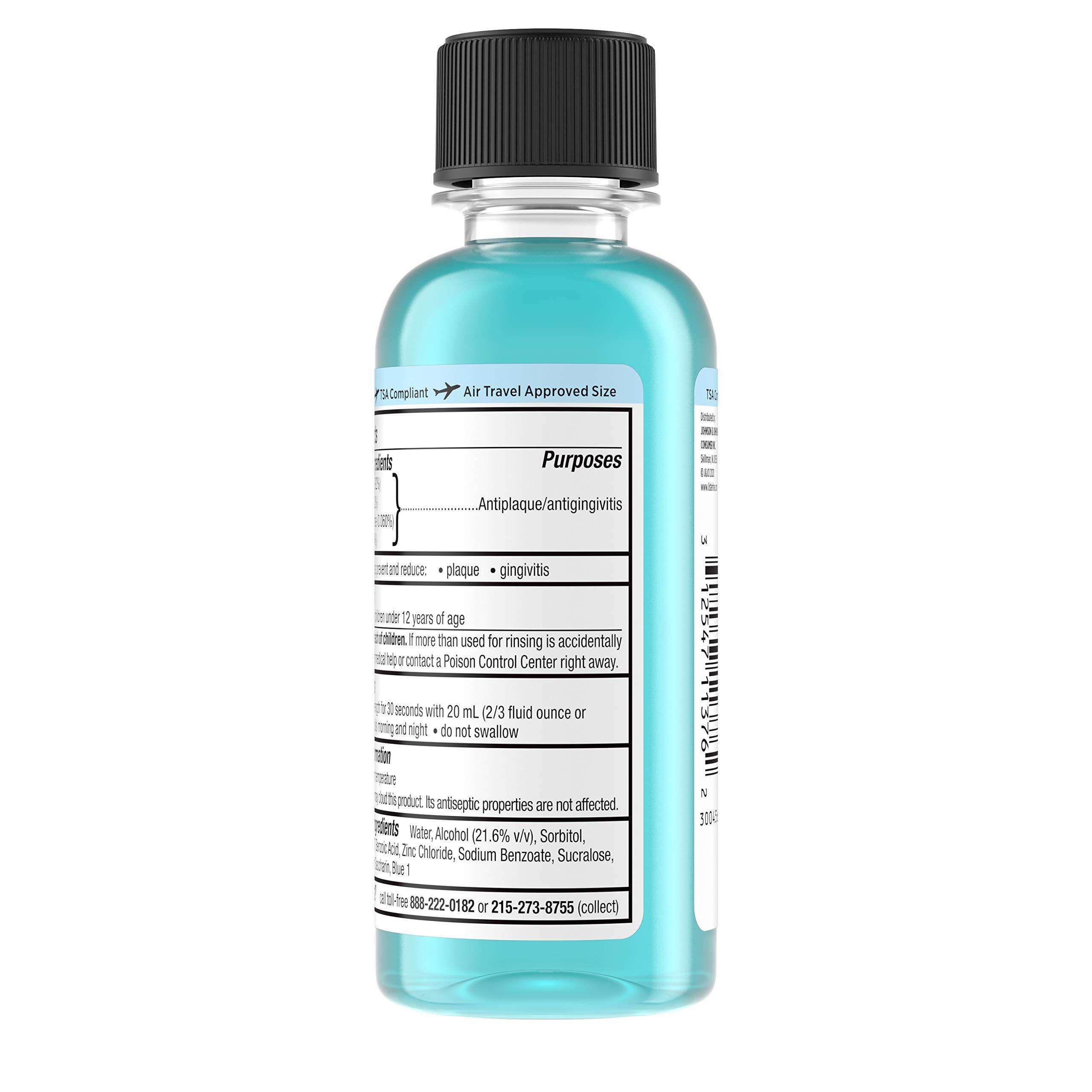 Listerine Gum Therapy Anti-Plaque & Gingivitis Travel Mouthwash, Glacier Mint, 95 mL 1 ea - Image 5