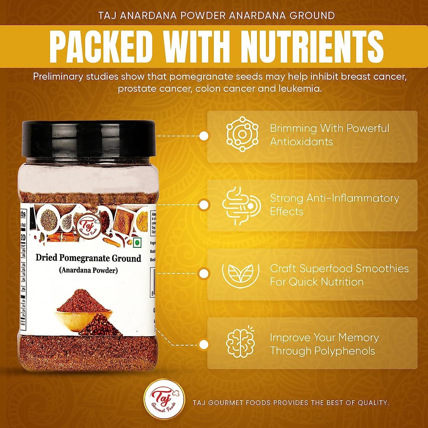 TAJ Premium Indian Anardana (Dried Pomegrante) (Powder) - Image 3