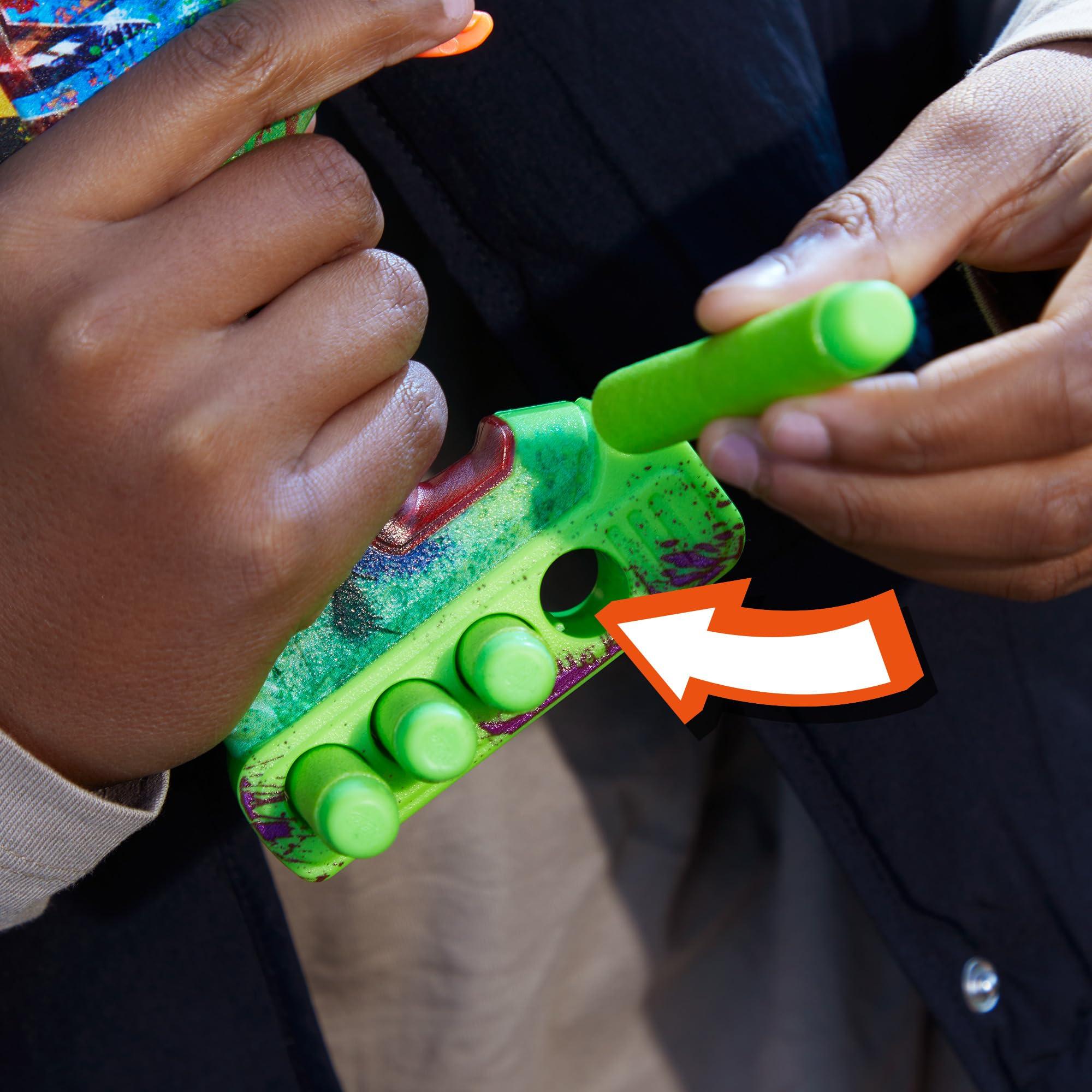 NERF Zombie Driller Dart Blaster, 16 Nerf Elite Darts, Rotating 5 Dart Cylinder, Removable Scope, Outdoor Games, Ages 8+ - Image 10