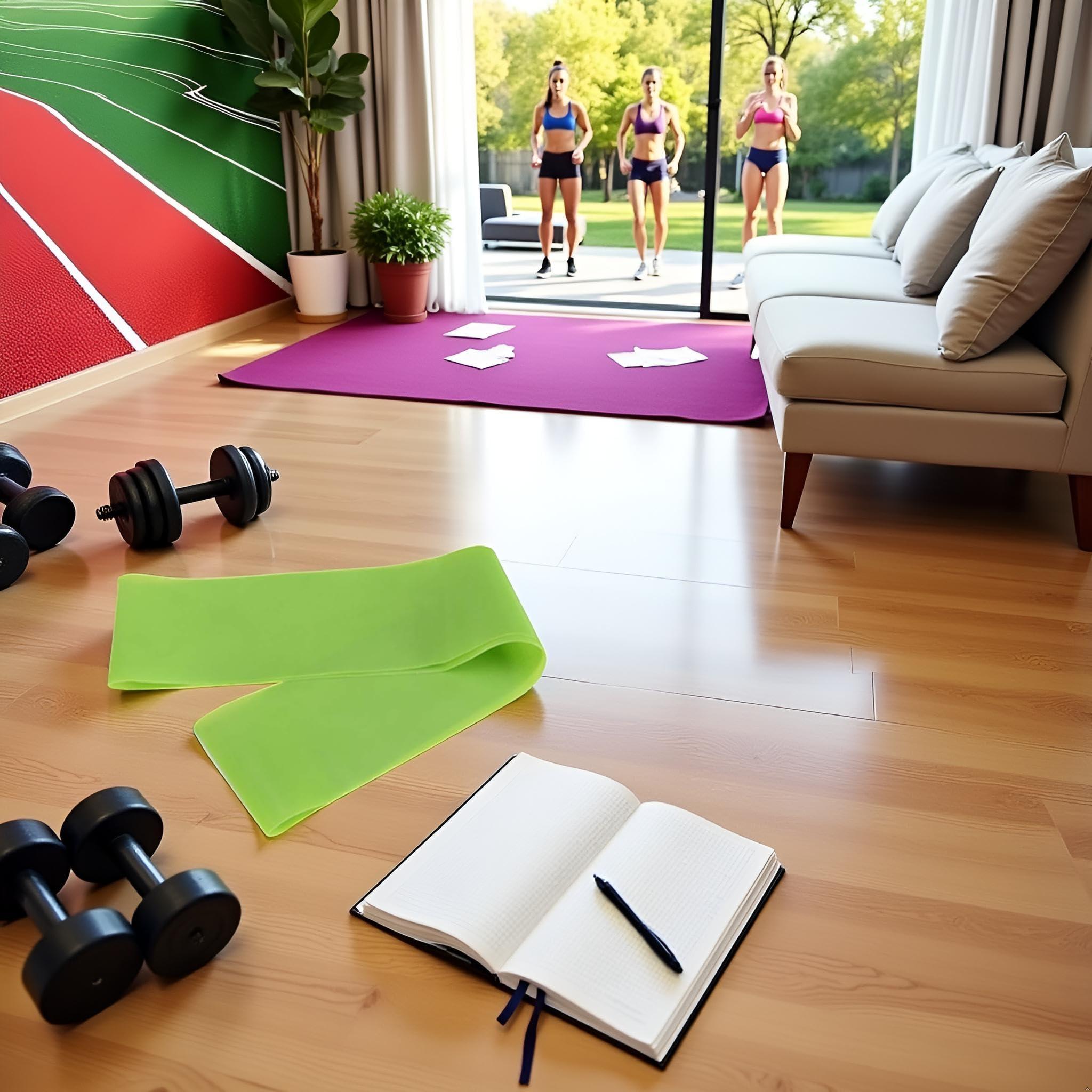 Green Legs Butt Latex Exercise Resistance Bands Workout Fitness Yoga for Stretching Strength Physical Home Gym Resist Training Equipment - Image 6