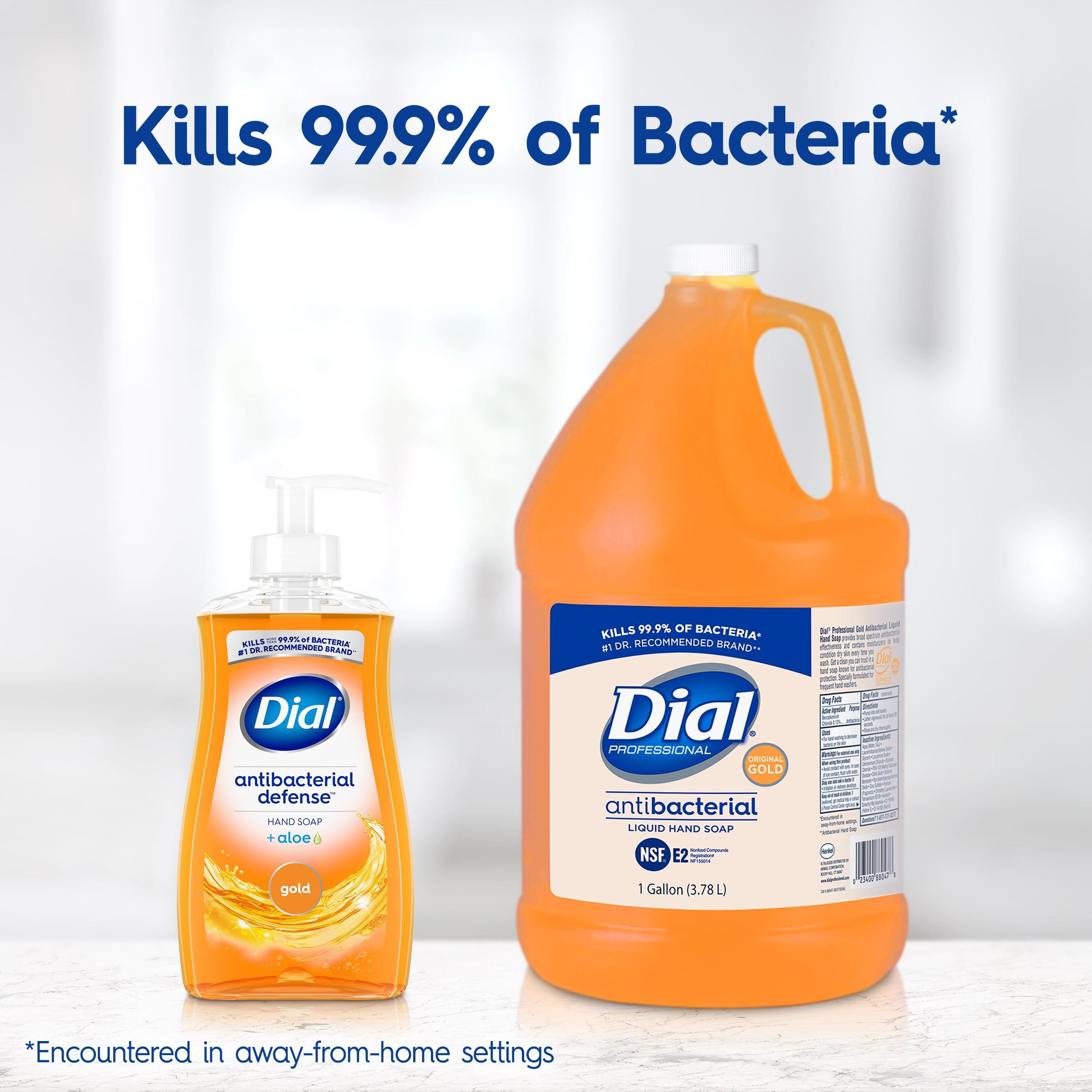 Dial Professional Gold Antibacterial Liquid Hand Soap, 1 Gallon Refill Bottle, 128 Fl Oz - Image 2