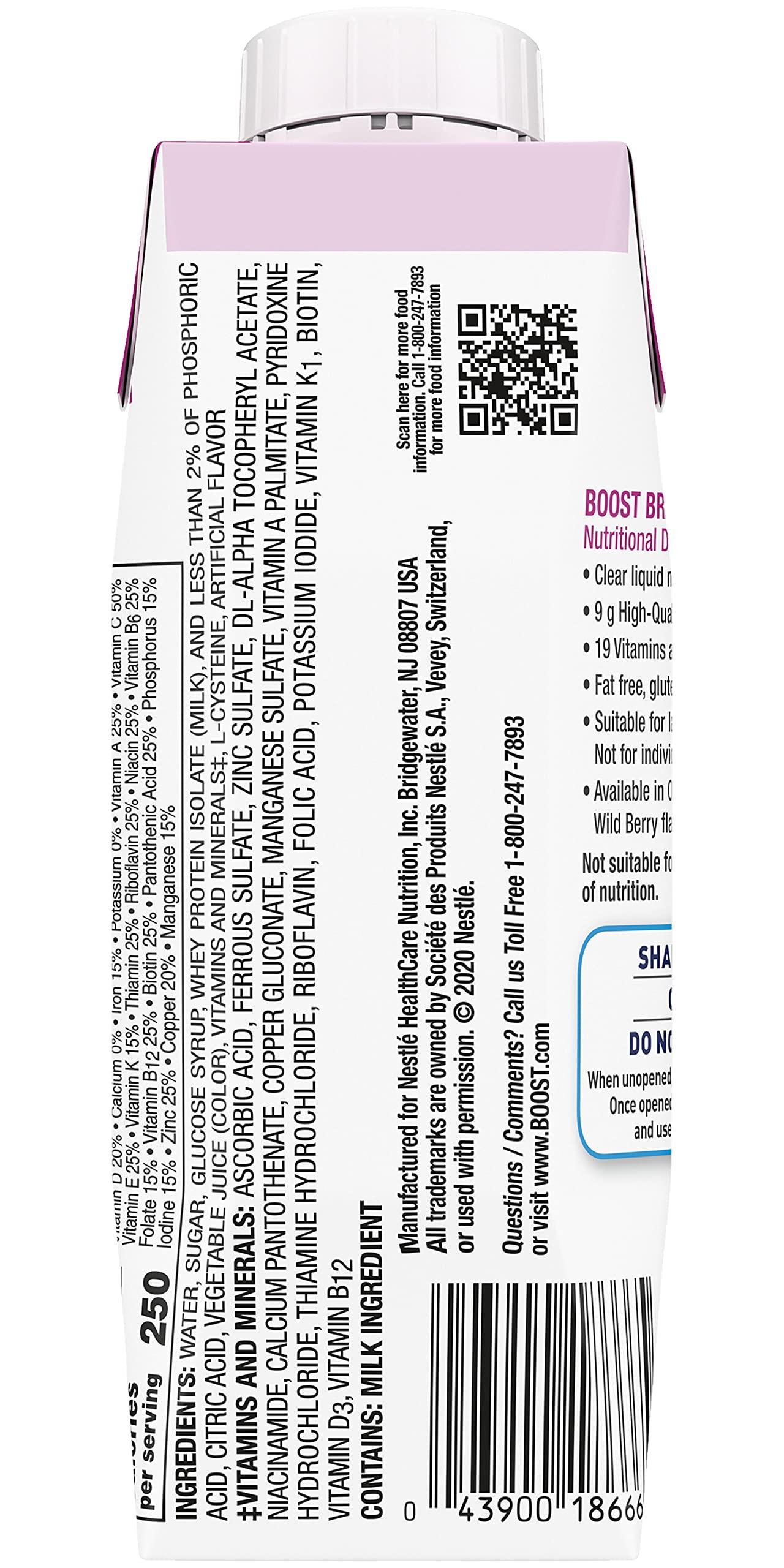 Boost Breeze Nutritional Drink Wildberry, 8 Fl Oz (Pack of 12) - Image 2