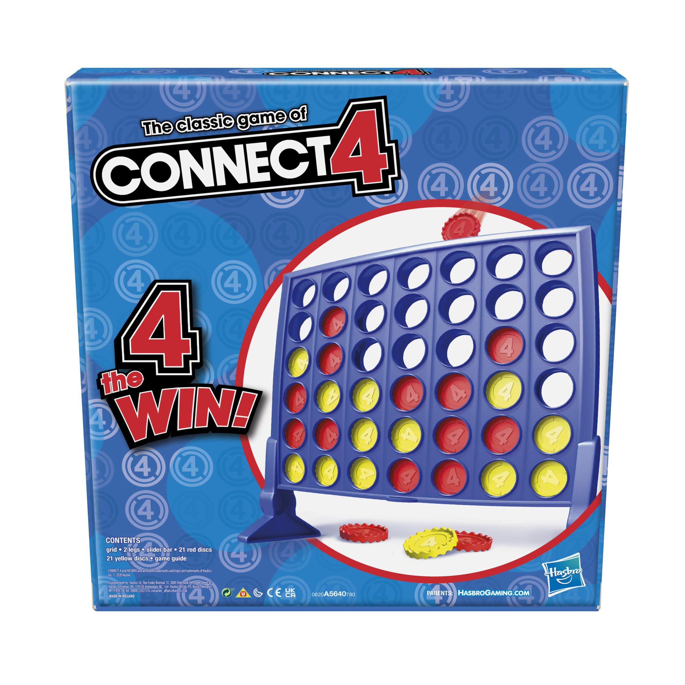 Hasbro Gaming Connect 4 Classic Grid,4 in a Row Game,Strategy Board Games for Kids,2 Player .for Family and Kids,Ages 6 and Up - Image 3