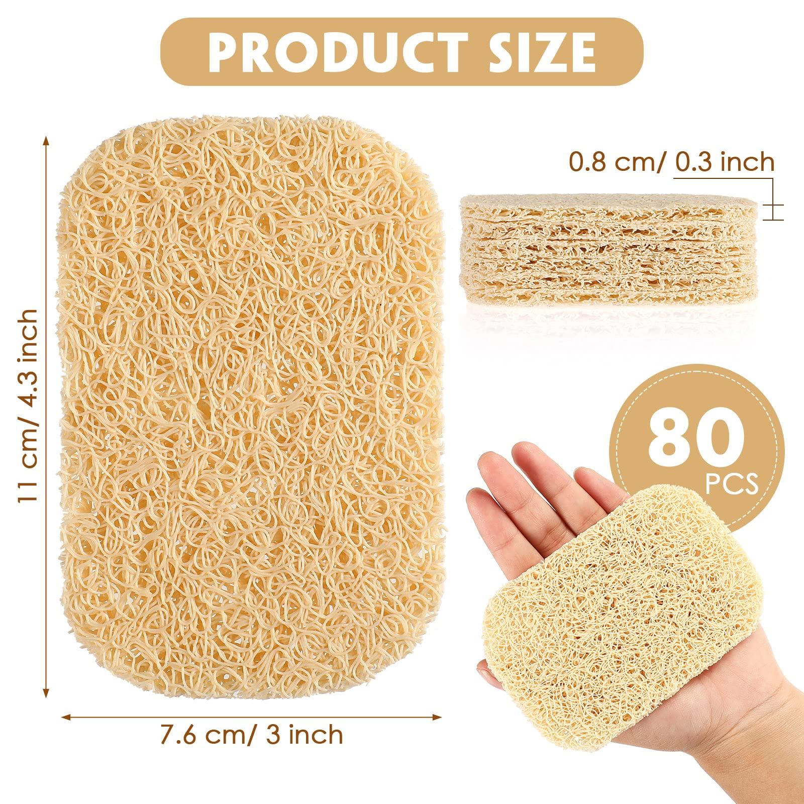 Soap Savers Pads Draining Lift Pad Bar Dish Soap Saver Holder Accessories Draining Mat for Shower Kitchen Bathroom Travel Hotel Cleaning(Beige,80 Pcs) - Image 3