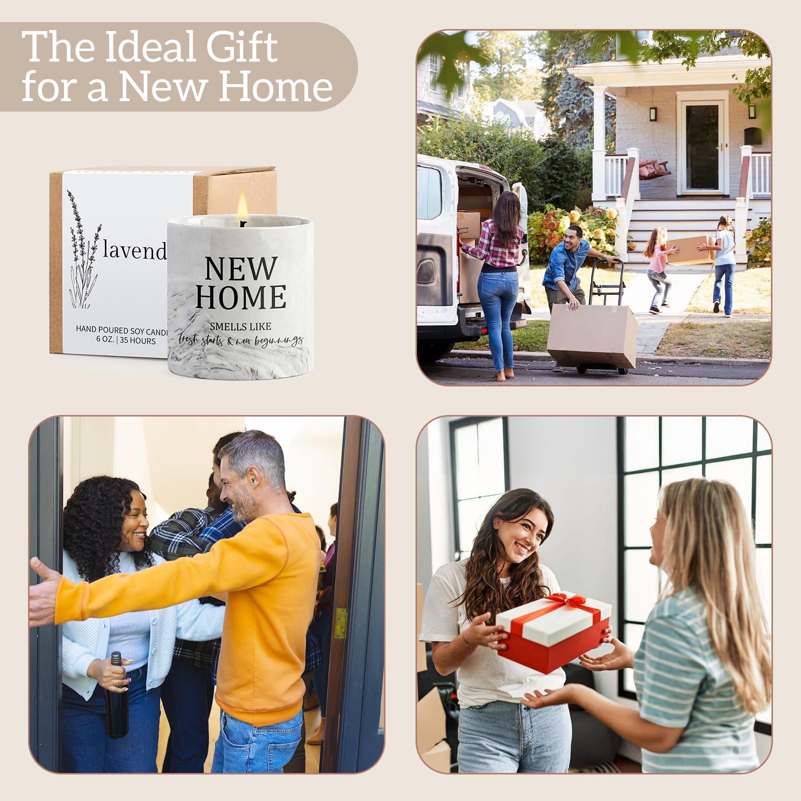 Housewarming Gifts New Home Candle for New Homeowners First Apartment Gifts New House Gift House Warming Candle for Women Men Best Friends Lavender Candles - Image 7