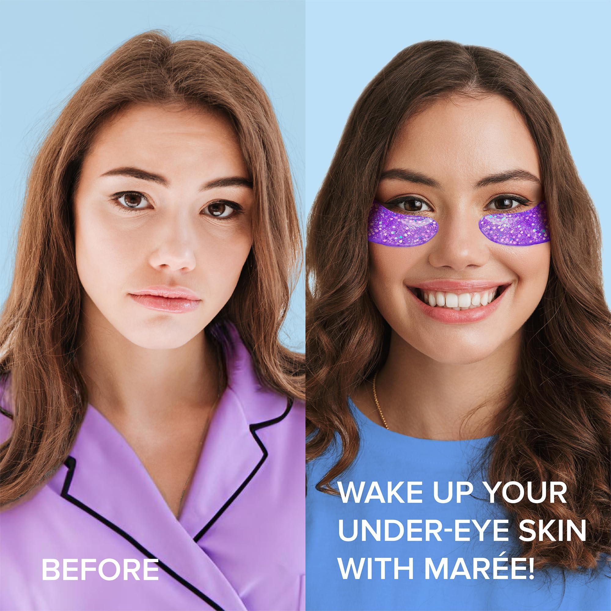 MAREE Eye Gels - Under Eye Patches for Puffy Eyes and Dark Circles with Natural Marine Collagen & Hyaluronic Acid - Anti-Aging Masks for Face to Soothe Puffiness - Image 3
