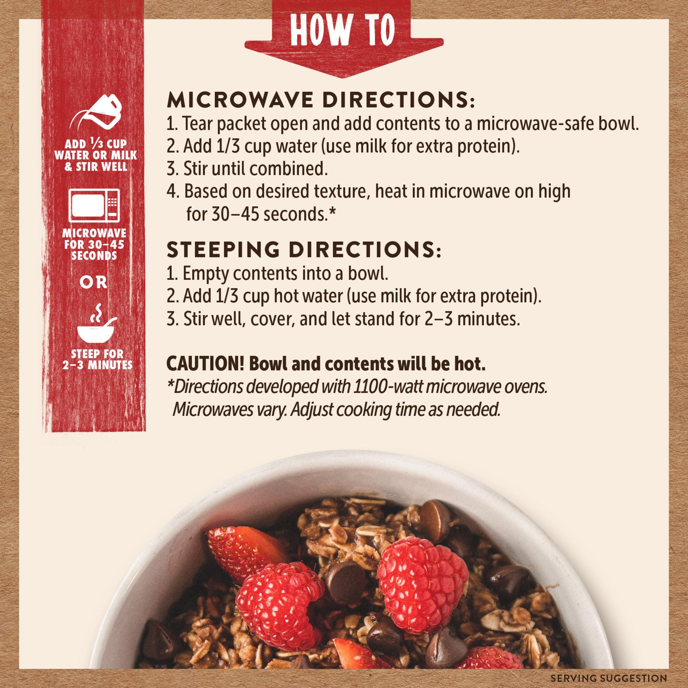 Kodiak Cakes Instant Oatmeal Packets - High Protein - 100% Whole Grains Breakfast Food - Chocolate Chip (36 Packets) - Image 6
