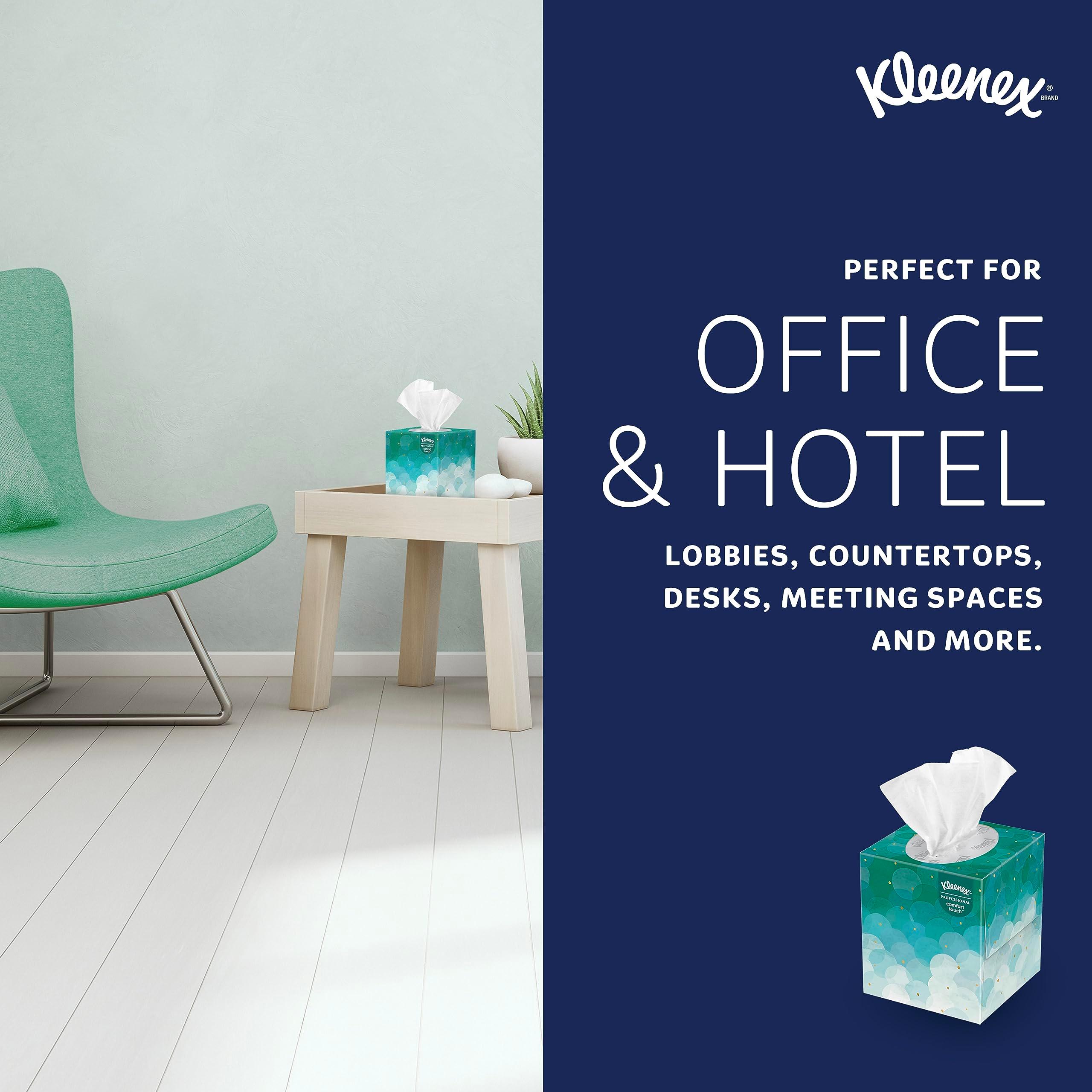 Kleenex Professional Facial Tissue, Bulk (21270), 2-Ply, White, Upright Cube Boxed Format, Designed for Business (90 Tissues/Box, 36 Boxes, 3,240 Sheets/Case) - Image 8