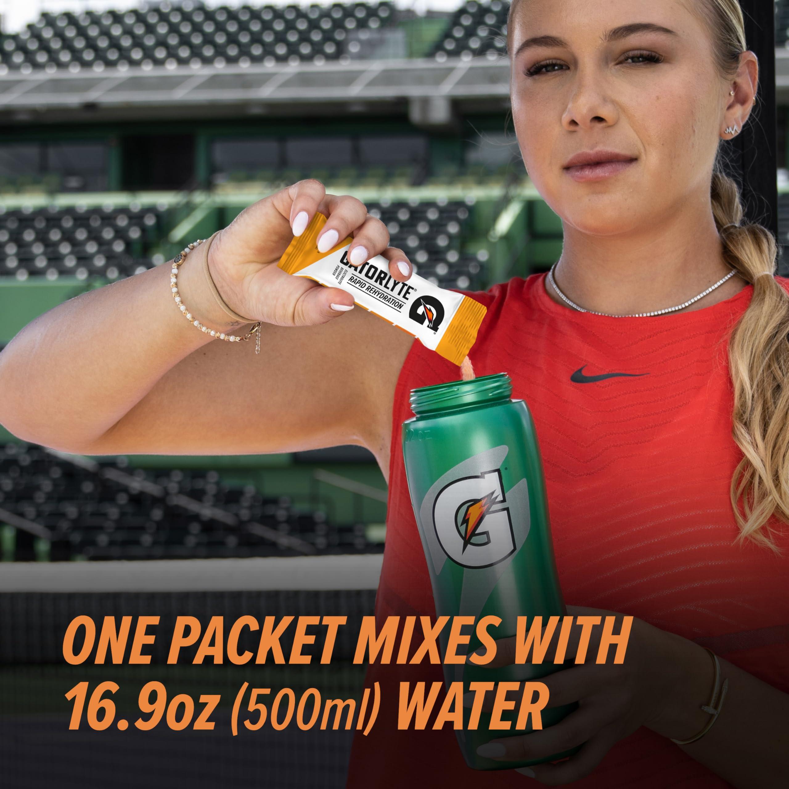 Gatorlyte Rapid Rehydration Electrolyte Beverage, Variety Pack, Lower Sugar, Specialized Blend of 5 Electrolytes, No Artificial Sweeteners or Flavors, 18 pack, 1 pack mixes with 16.9oz (500ml) water - Image 3