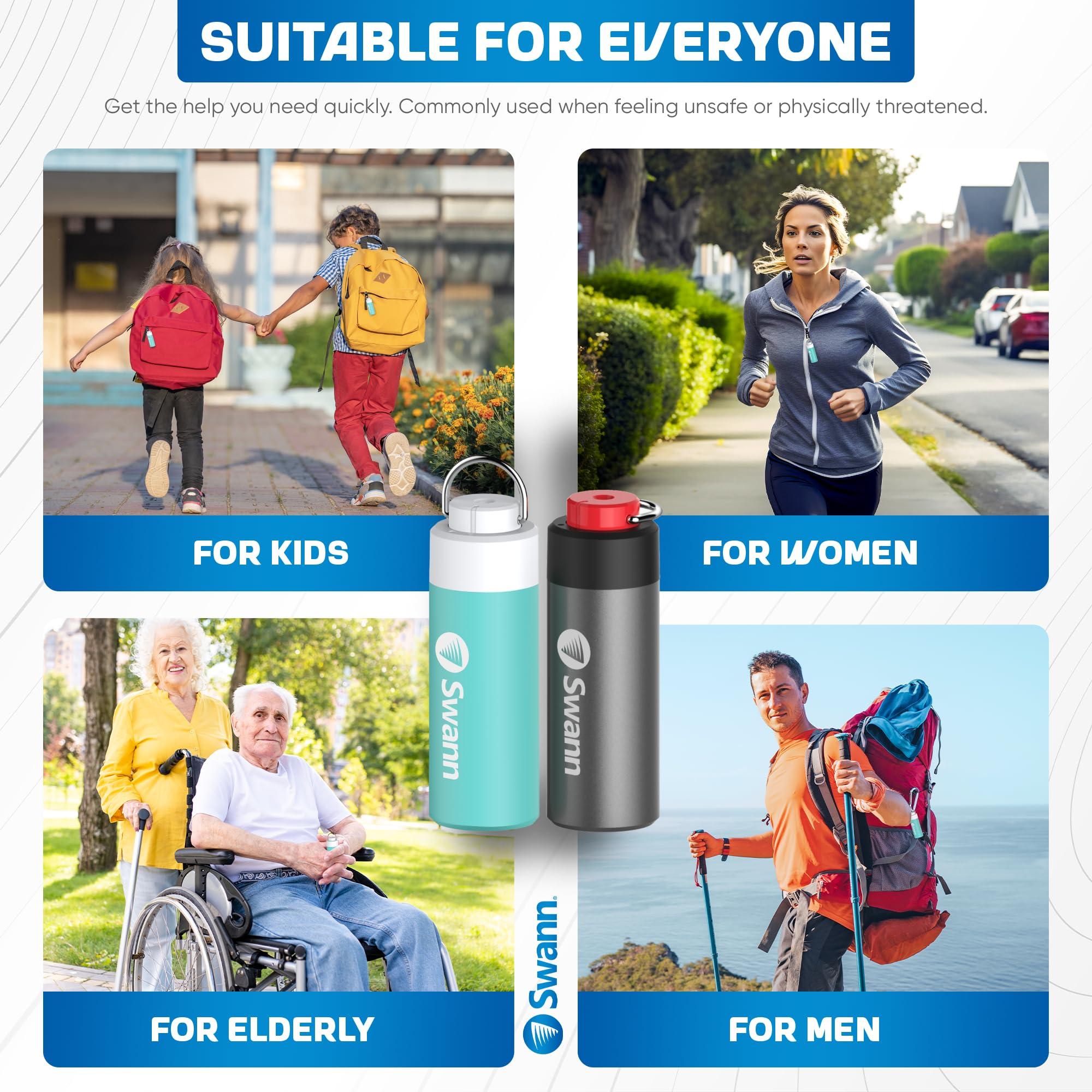 Swann ActiveResponse Mobile Personal Safety Alarm - 110dB Loud Emergency Siren with SMS Alerts & Mobile Connectivity, Long Battery Life, Smart SOS Safety Alarm, Key Chain, MPRS - Image 5