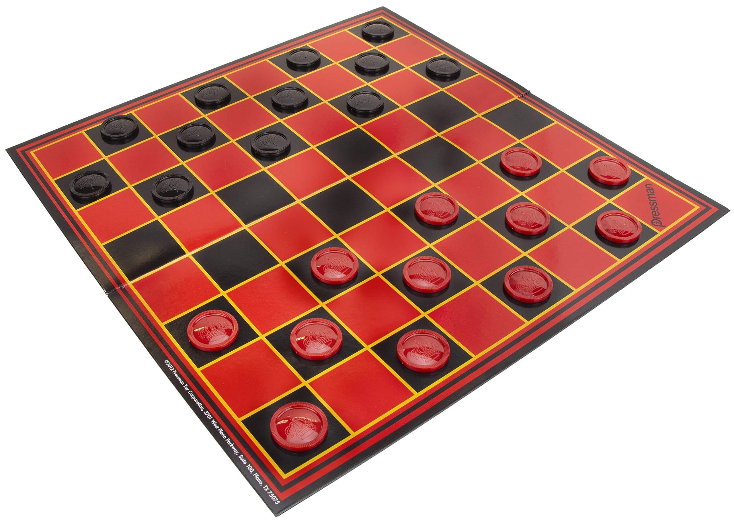 Pressman Chess / Checkers / Backgammon - 3 Games in One with Full Size Staunton Chess Pieces and Interlocking Checkers, 15.62 x 8.00 x 1.50 Inches - Image 4