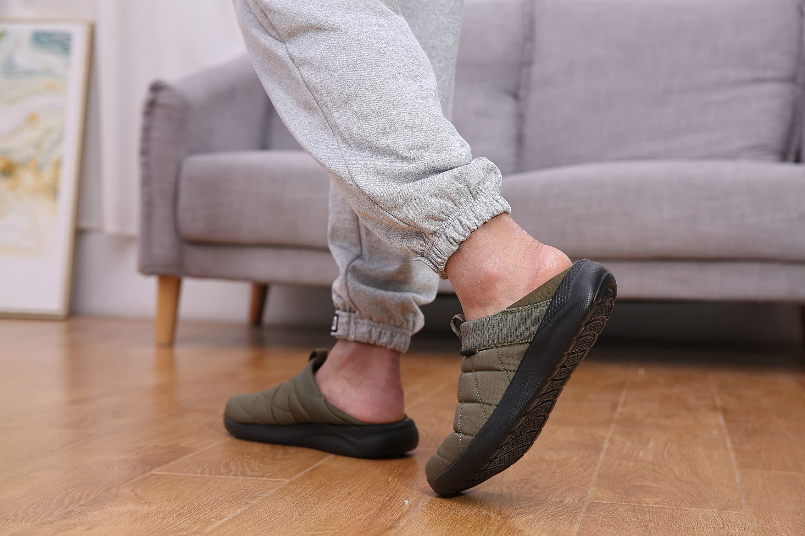KUBUA Slippers for Men and Womens Indoor House Shoes Plush Slip on Outdoor Garden Loafers - Image 6