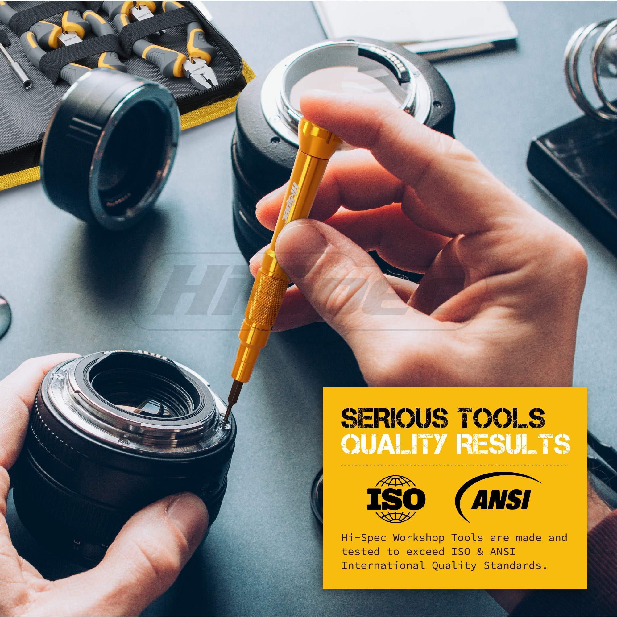 Hi-Spec 32pc Electronics Repair & Opening Tool Kit Set for Laptops, Phones, Devices, Computer & Gaming Accessories. Precision Small Screwdrivers with Pentalobe Bits for iPhones & MacBooks - Image 6