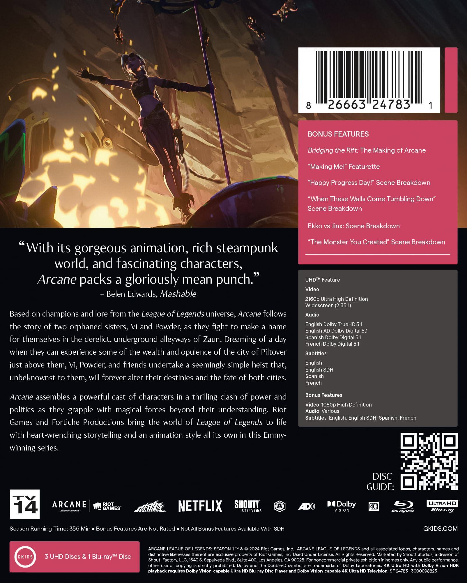 Arcane: League of Legends - Season One Limited Edition Steelbook [4K] [4K UHD] - Image 3