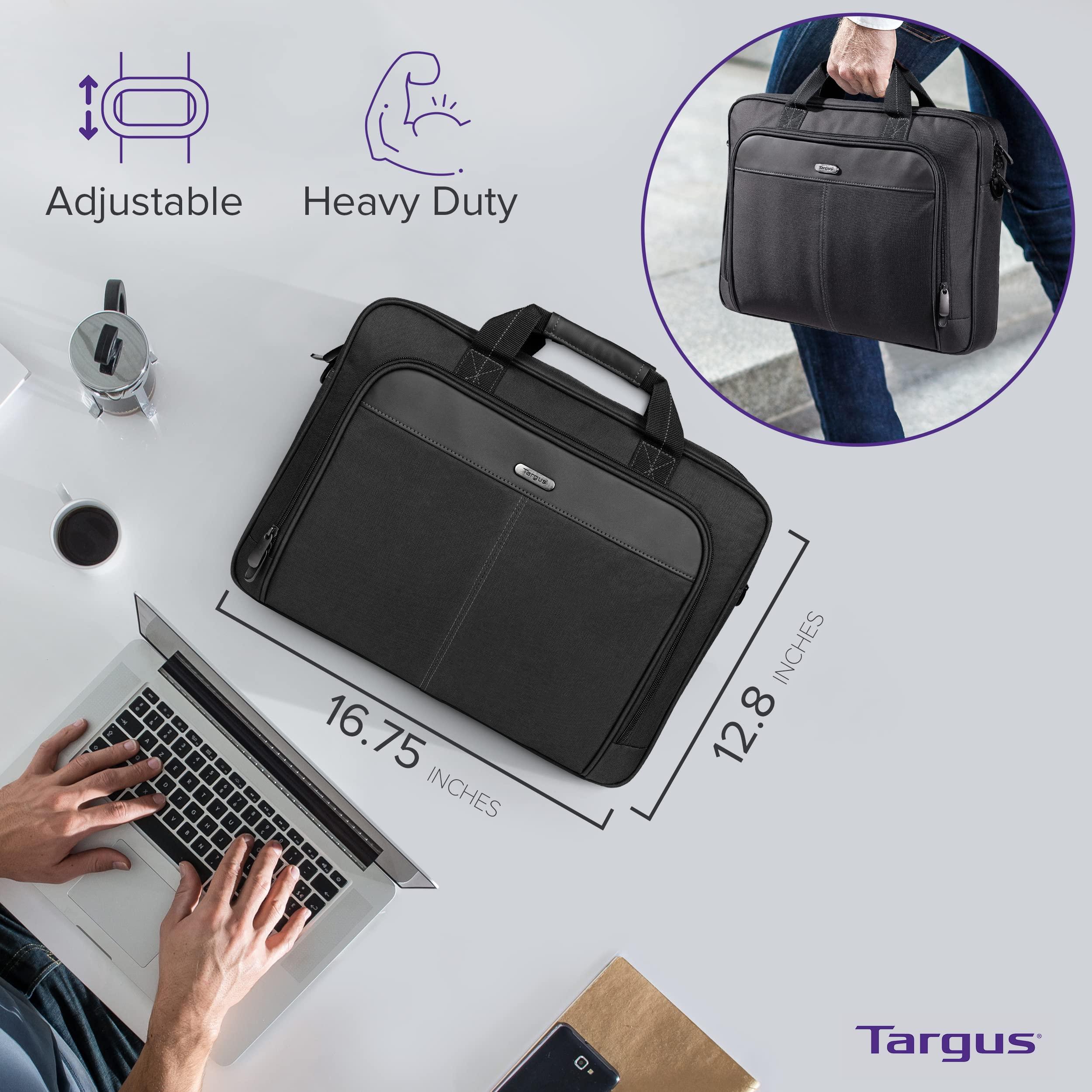 Targus unisex-adult Slim Briefcase With Crossbody Shoulder Bag - Image 9