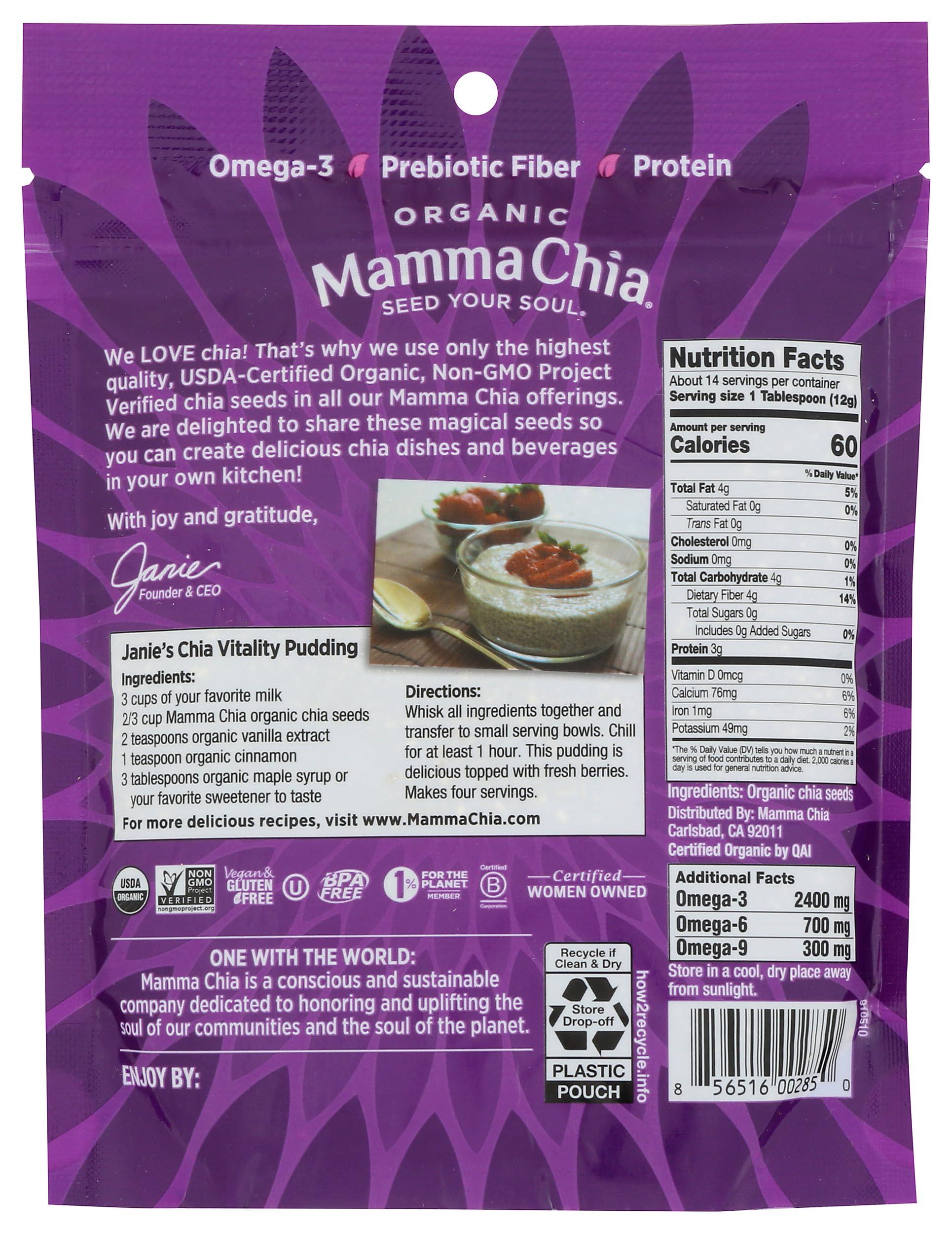 Mamma Chia Organic Seeds, Black, 6 Ounce - Image 2