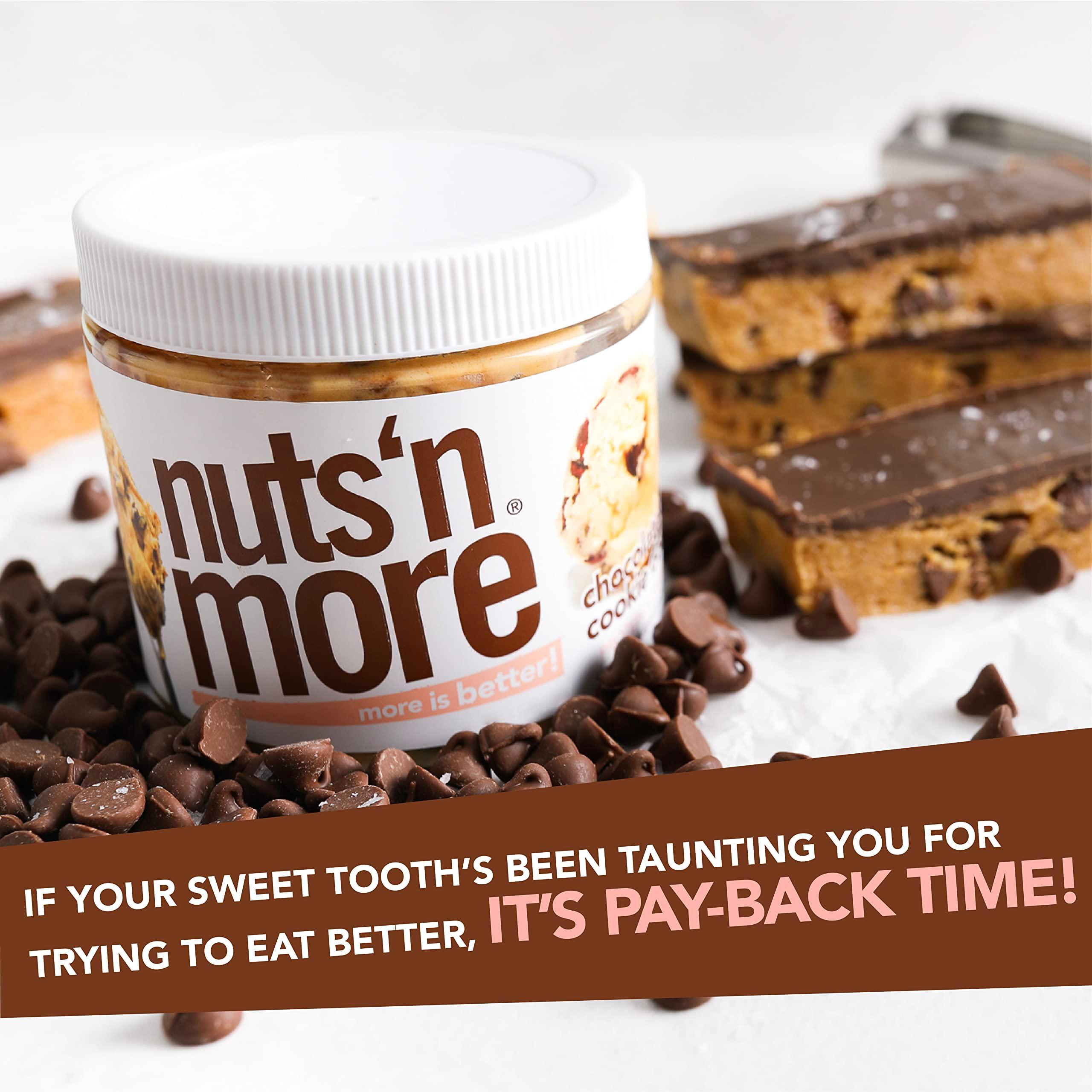 Nuts ‘N More Chocolate Chip Cookie Dough Peanut Butter Spread - High Protein, Low Carb, Low Sugar, Gluten Free, Non-GMO, All-Natural Nut Butter Snack (15oz Jar) - Image 6