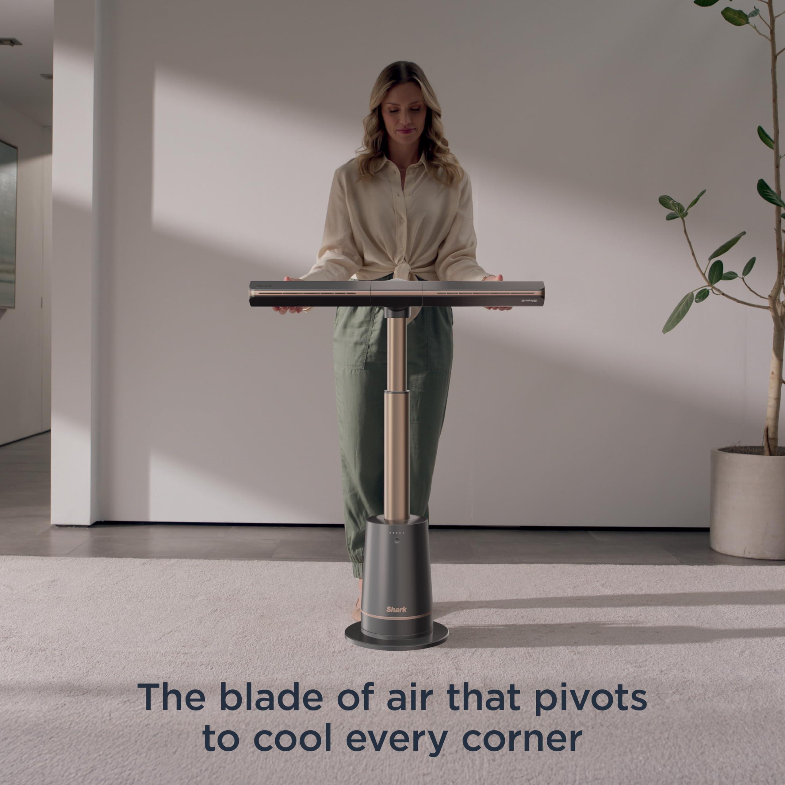 Shark TurboBlade Fan—Ultra-customizable bladeless tower fan, pivots, twists, oscillates 180°, circulates and propels air up to 80 ft., 10 noise levels + 10 speeds, easy to clean, charcoal, TF202S - Image 14