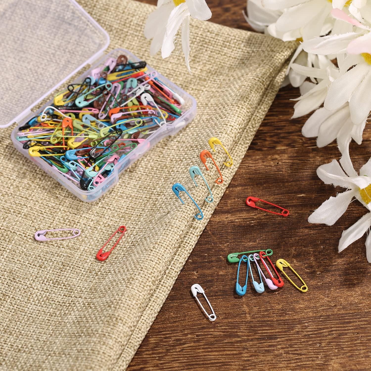 150pcs Safety Pins, 19mm Mini Safety Pins for Clothes Metal Safety Pin for Clothing Sewing Handicrafts Jewelry Making (Colorful) - Image 6