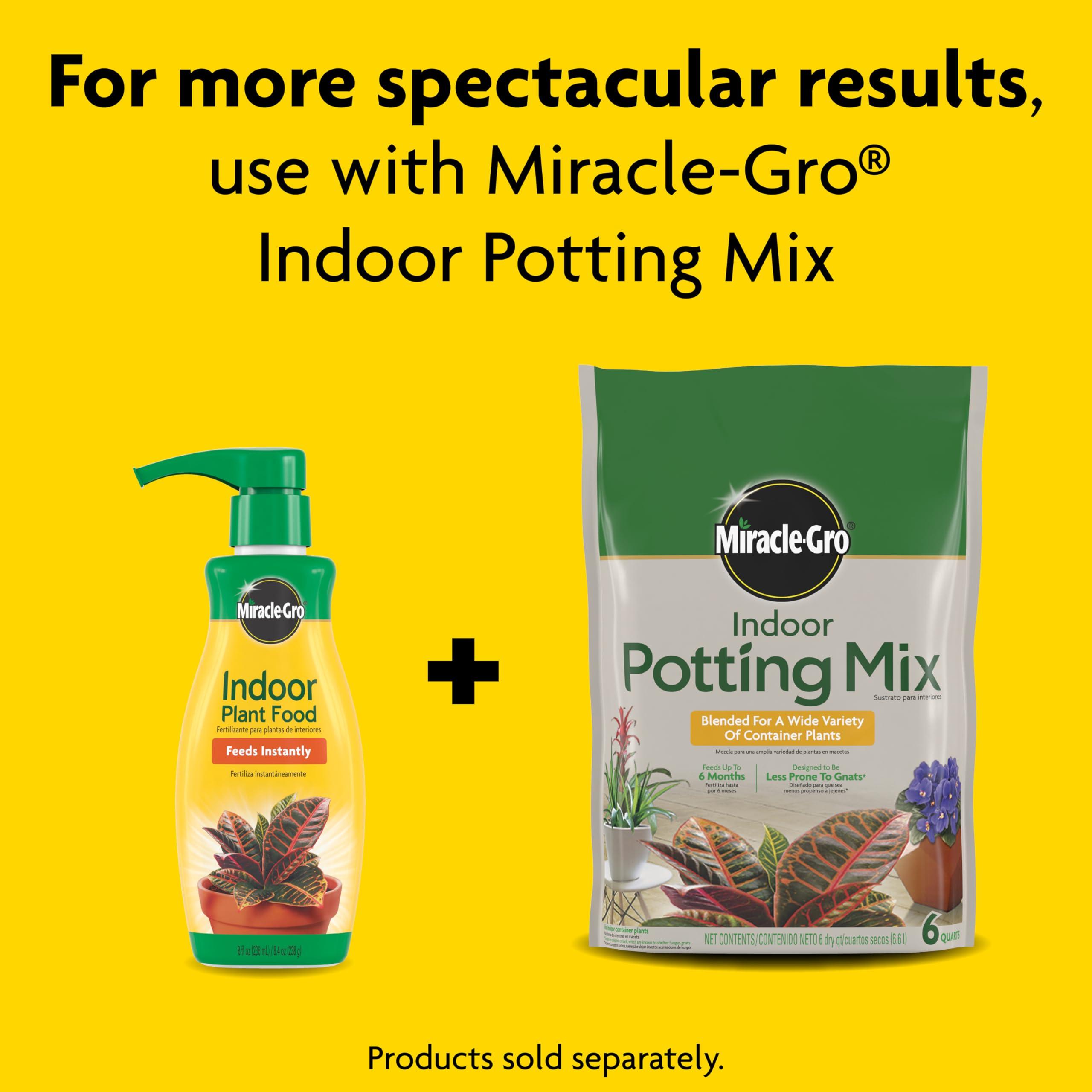 Miracle-Gro Indoor Plant Food, Liquid Plant Food for Houseplants, Snake Plants, Peace Lilies, Flowers, Vegetables, Herbs and More, 8 oz., 2-Pack - Image 7