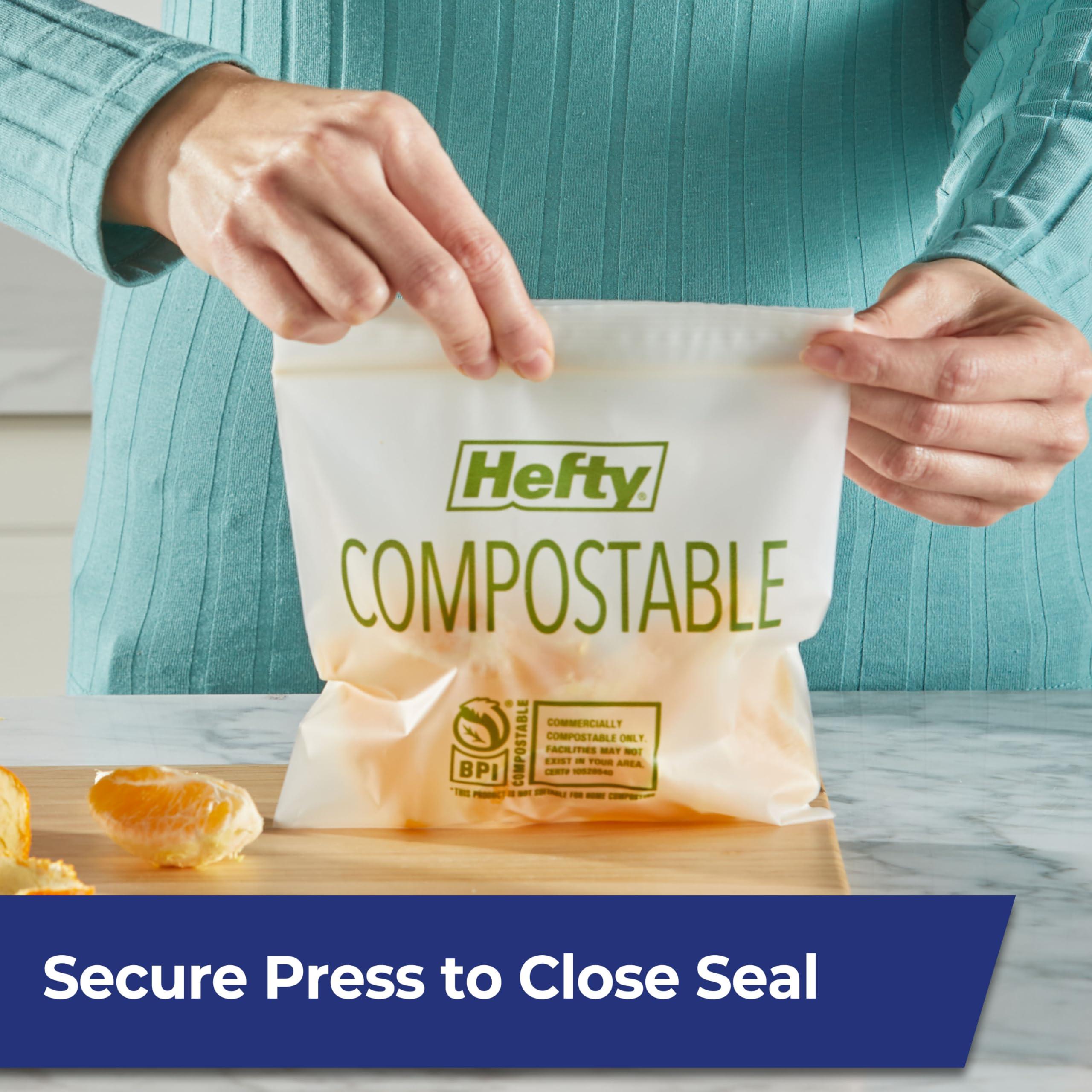 Hefty® Compostable Press-To-Close​ Sandwich 50 Count - Image 2