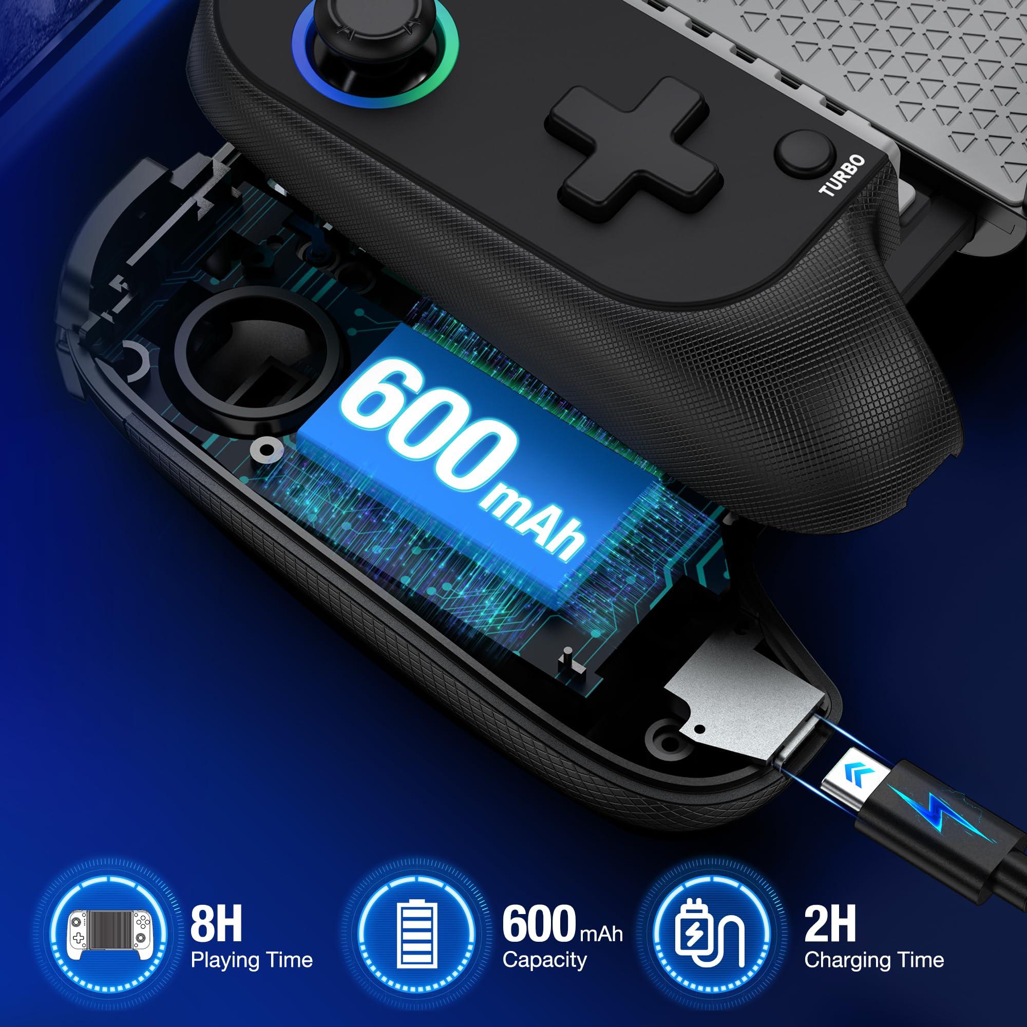 AXYBCOOL Mobile Game Controller for iphone/Android, Wireless Phone Controller with Phone Case Support, Gaming Controller Support Xbox Game Pass, PlayStation, Steam Link,Minecraft - Image 6