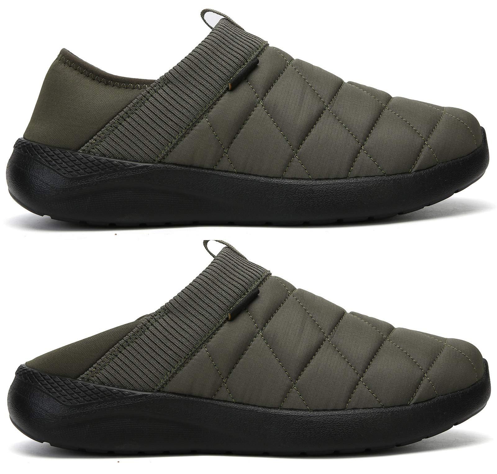KUBUA Slippers for Men and Womens Indoor House Shoes Plush Slip on Outdoor Garden Loafers - Image 2