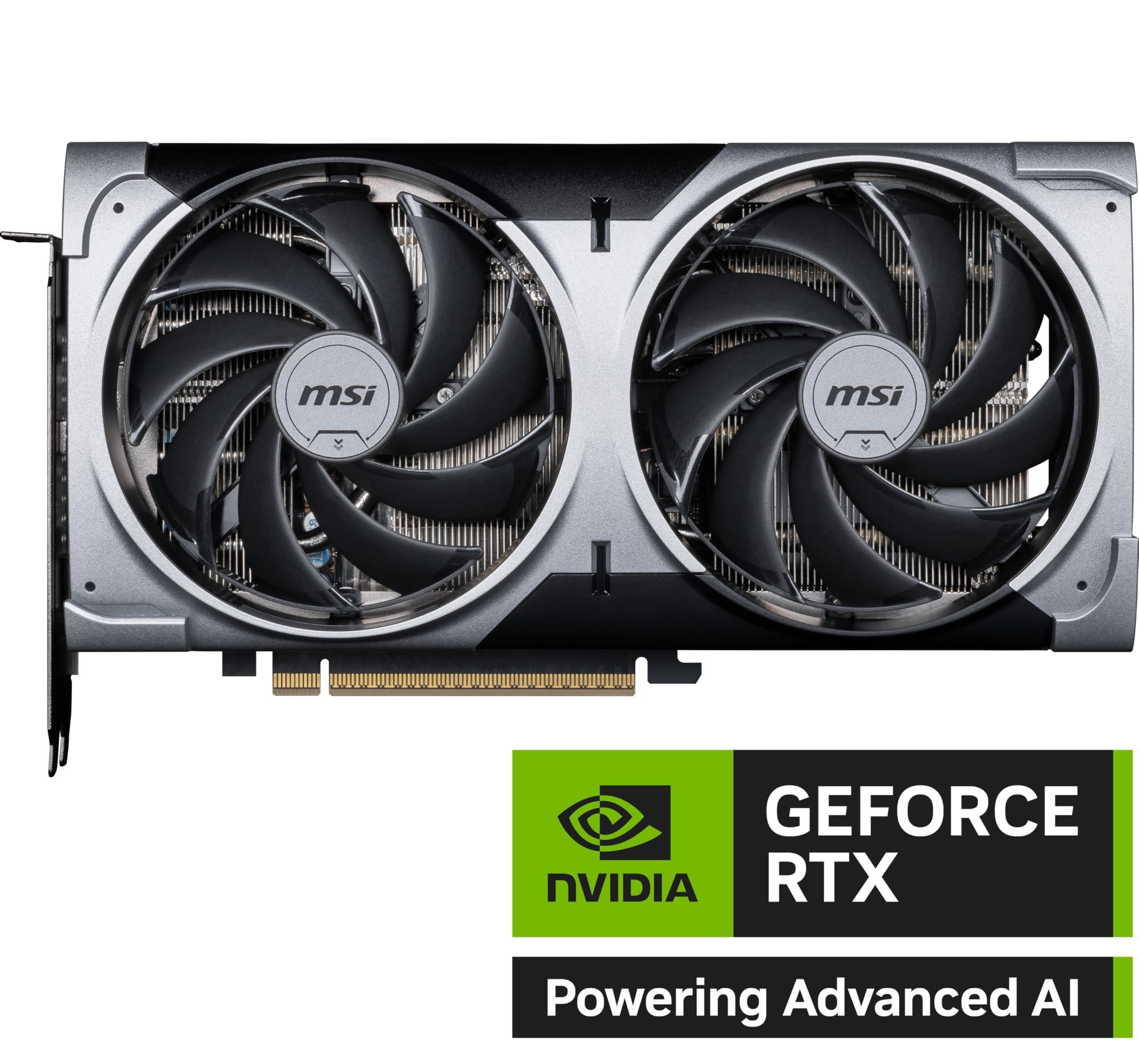 MSI Gaming RTX 5070 12G Ventus 2X OC Graphics Card (12GB GDDR7, 192-bit, Extreme Performance: 2557 MHz, DisplayPort x3 2.1a, HDMI 2.1b, NVIDIA Blackwell Architecture) - Image 2
