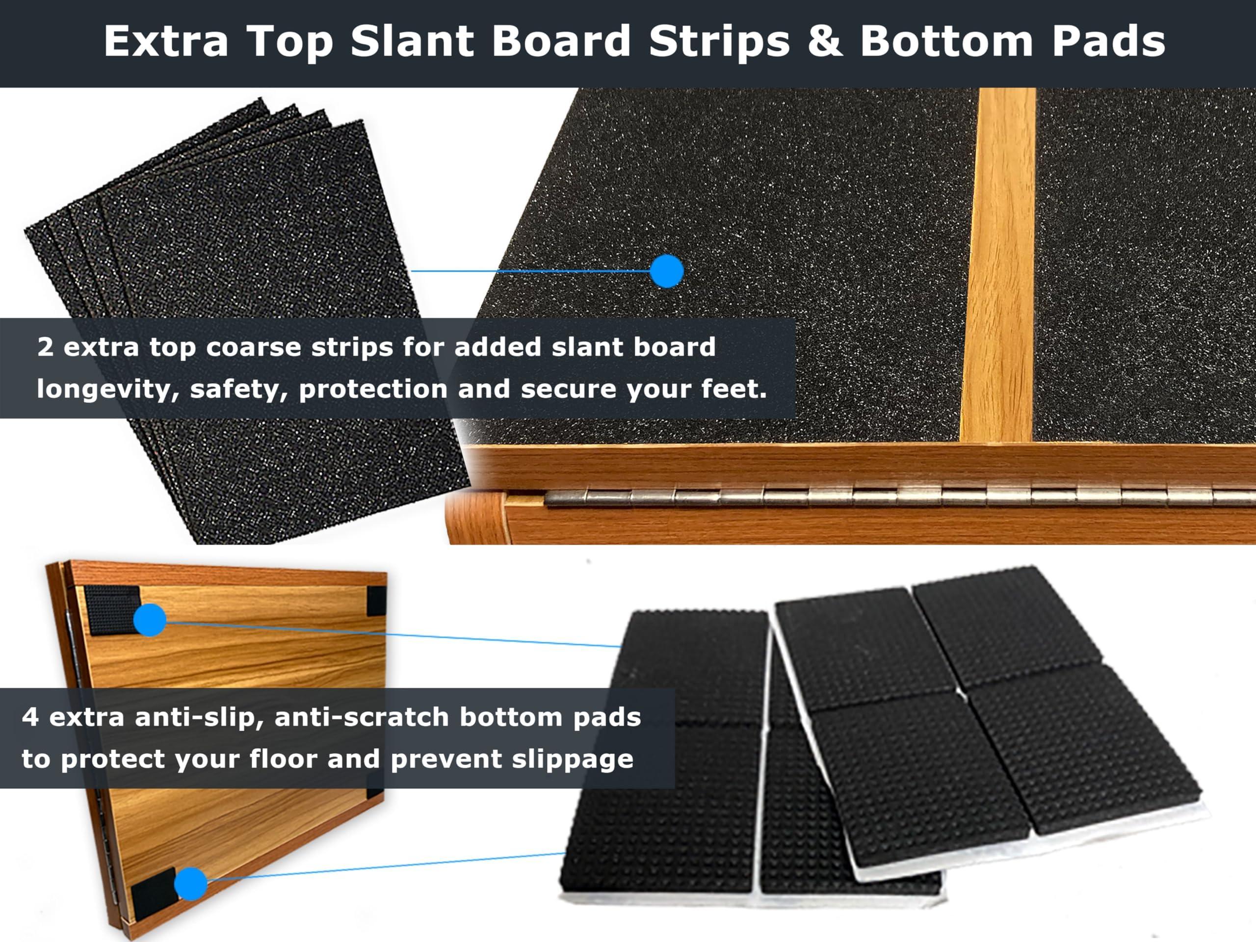 BAM's Adjustable Slant Board for Calf Stretching | Wide Slant Board for Squats & Calf Stretch | Professional Incline Board Calf Stretcher for Fitness & Physical Therapy (Plantar Fasciitis & Achilles) - Image 7