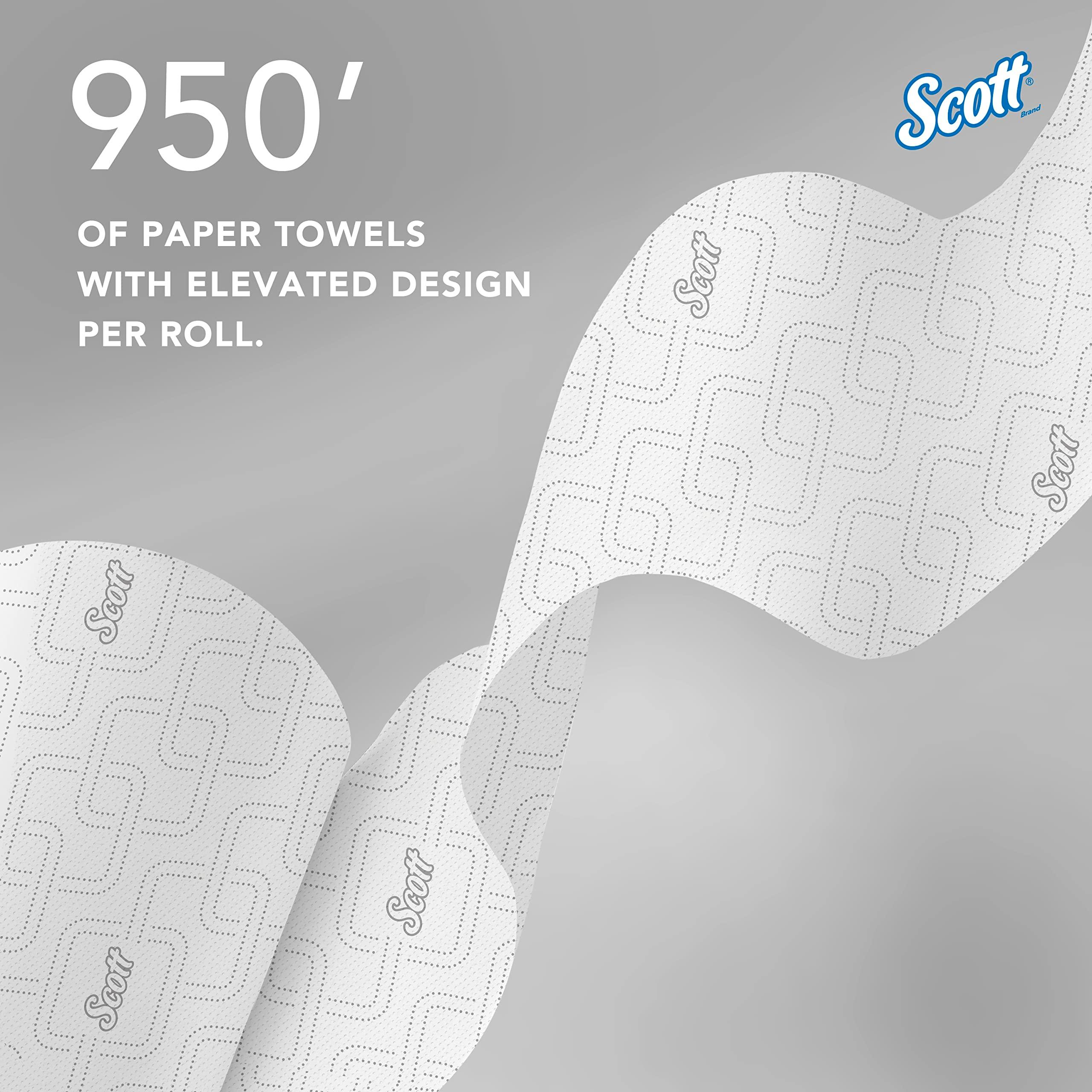 Scott Professional Essential High-Capacity Hard Roll Paper Towels, Bulk (02001), Elevated Design, Absorbency Pockets, White, for ScottBrand Purple Core Dispensers (6 Rolls at 950' Each, 5,700'/Case) - Image 10