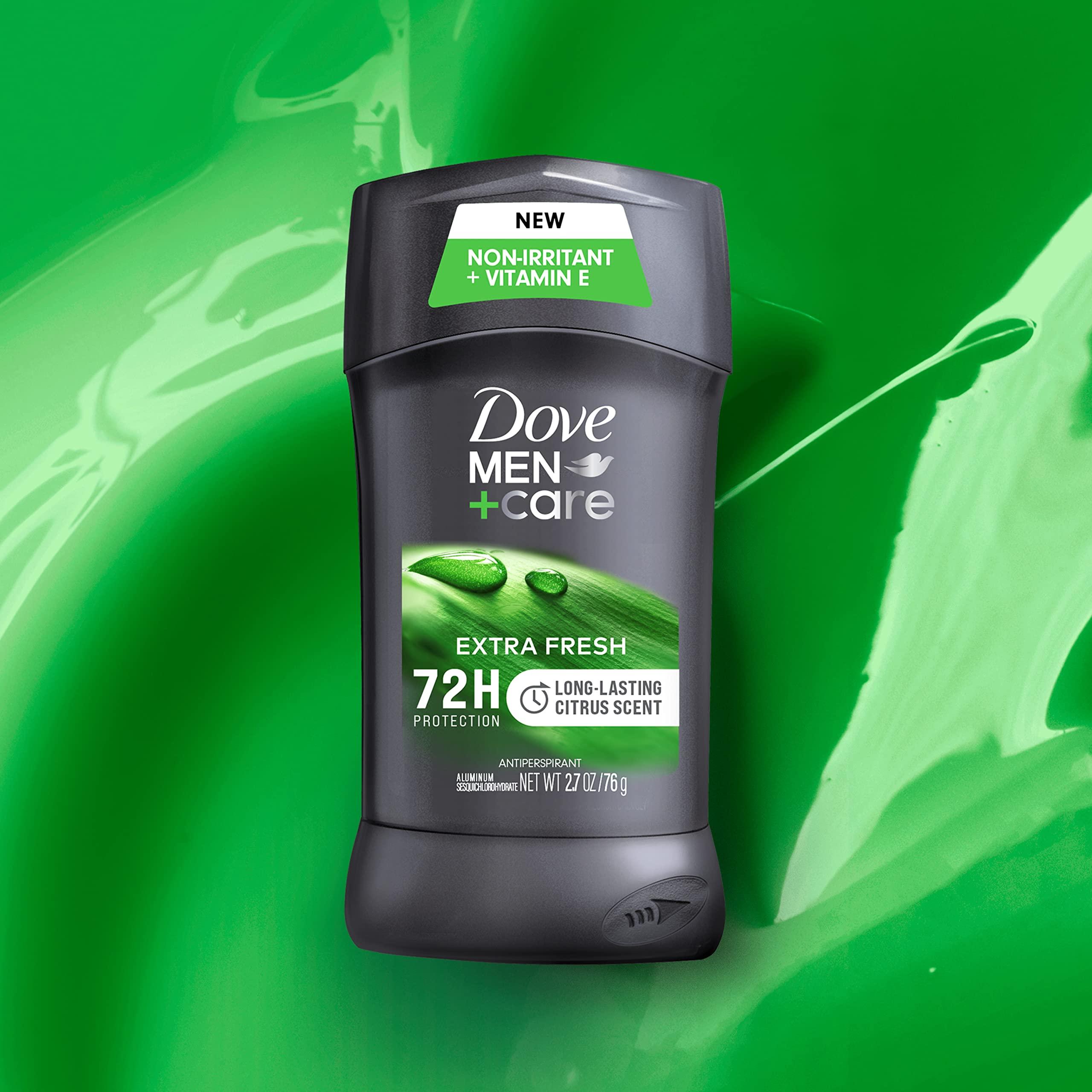 Dove Men+Care Extra Fresh Men's Antiperspirant Deodorant Stick Extra Fresh Twin pack With 72-hour sweat & odor protection with 1/4 Moisturizing Cream & Long-lasting Citrus Scent 2.7 oz - Image 9